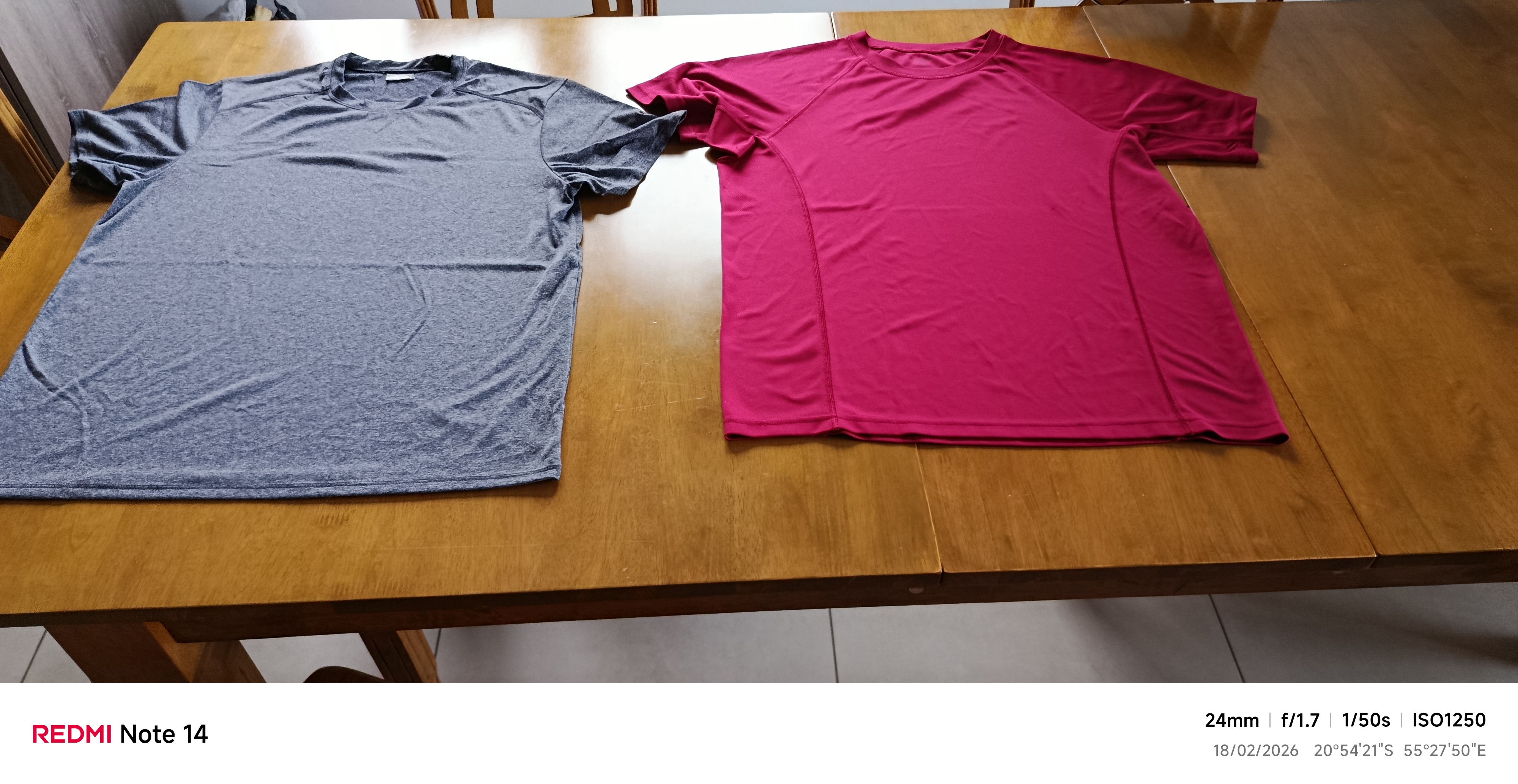 t-shirt de sport