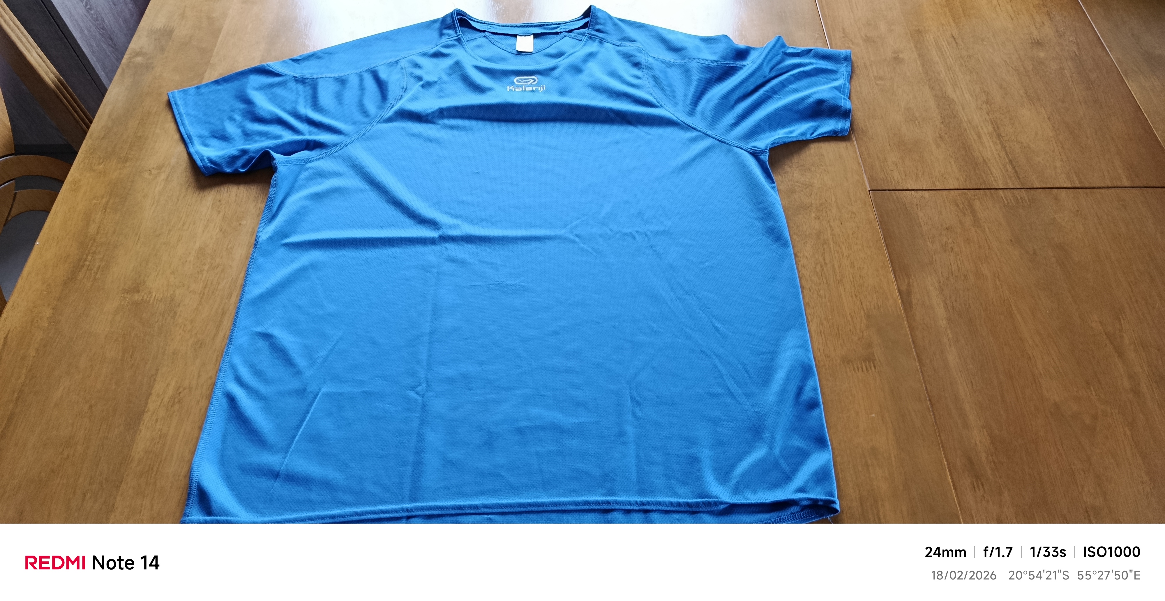 t-shirt de sport