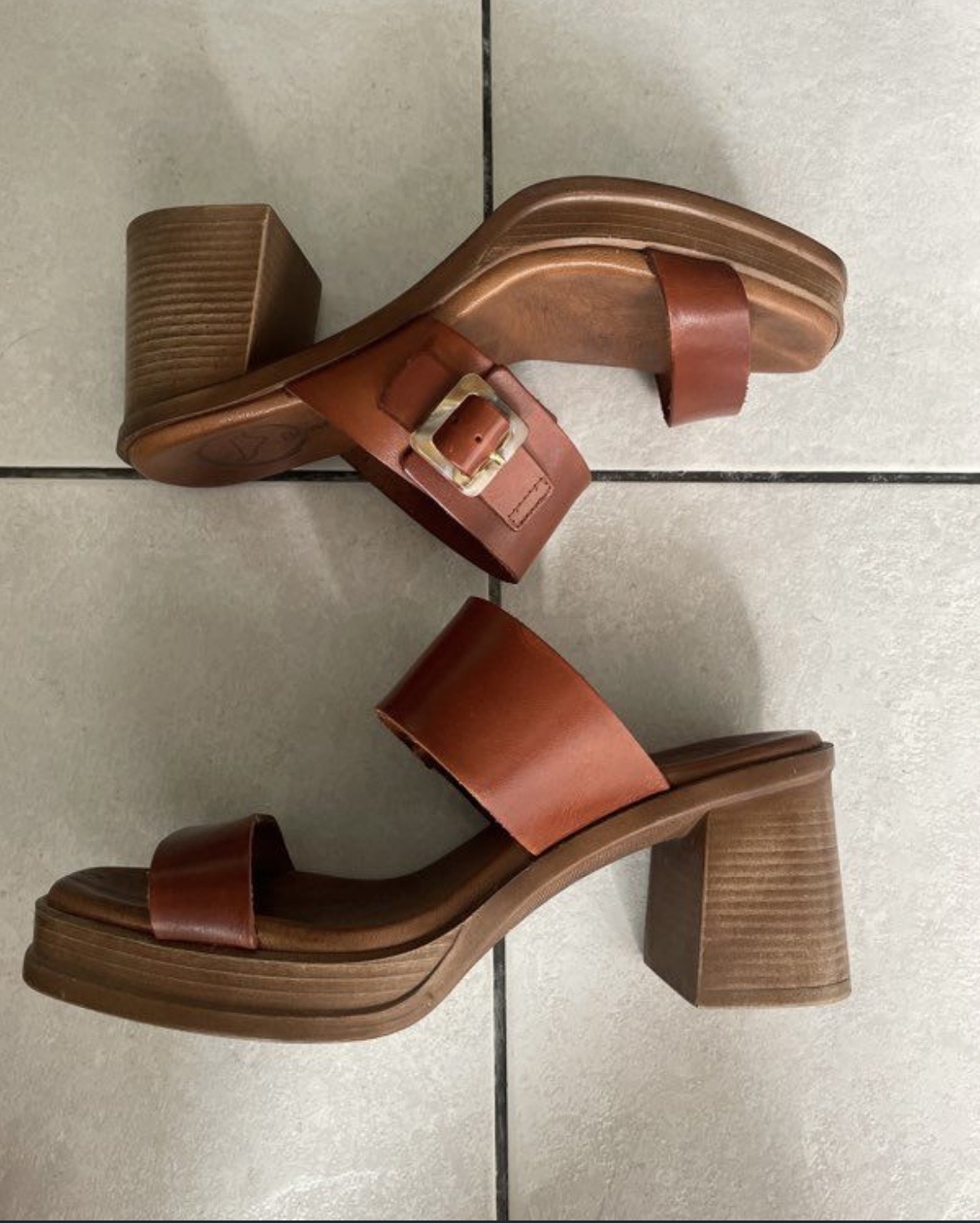 Mules à talon confort