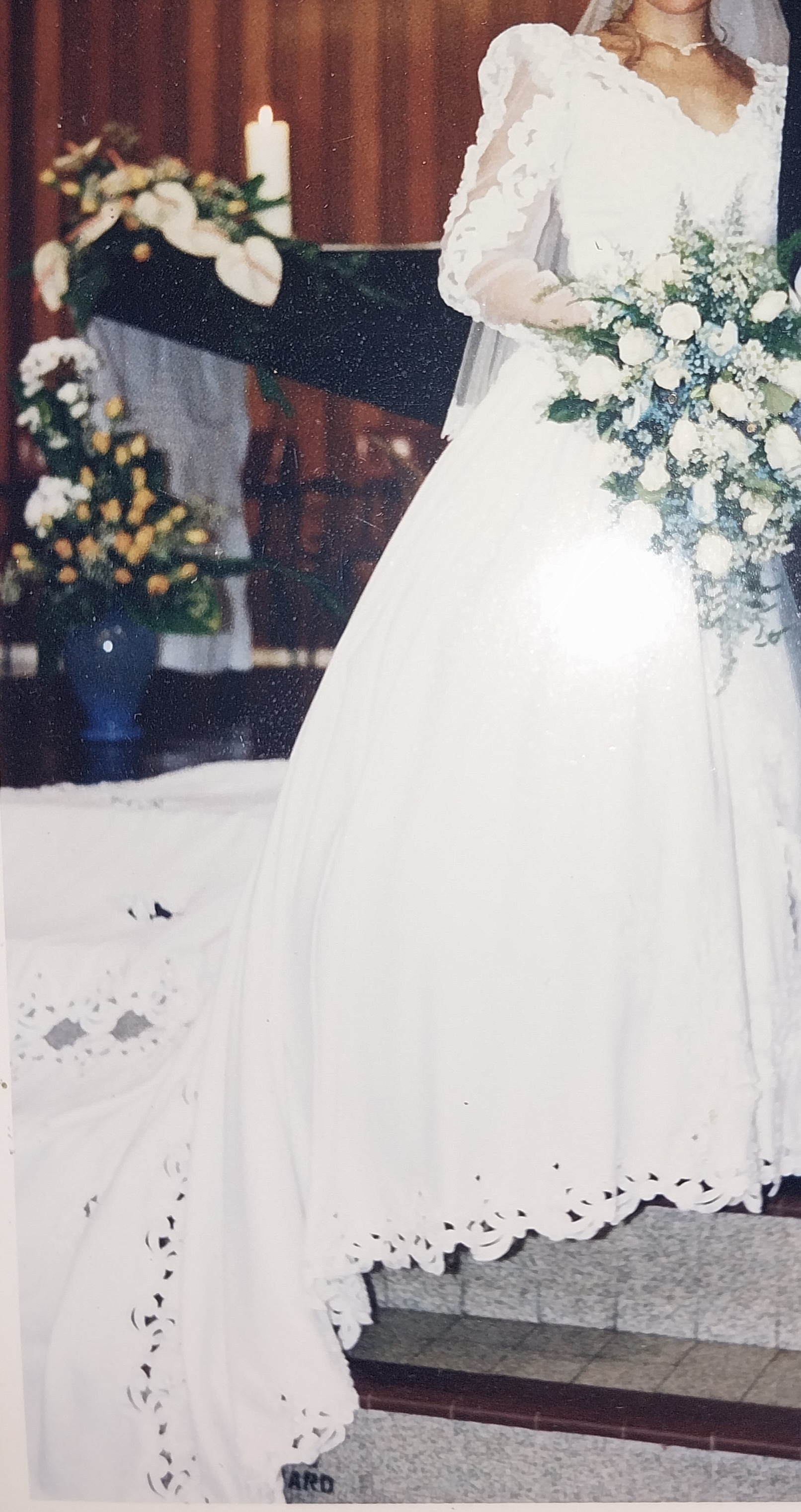 Robe de mariée avec traîne