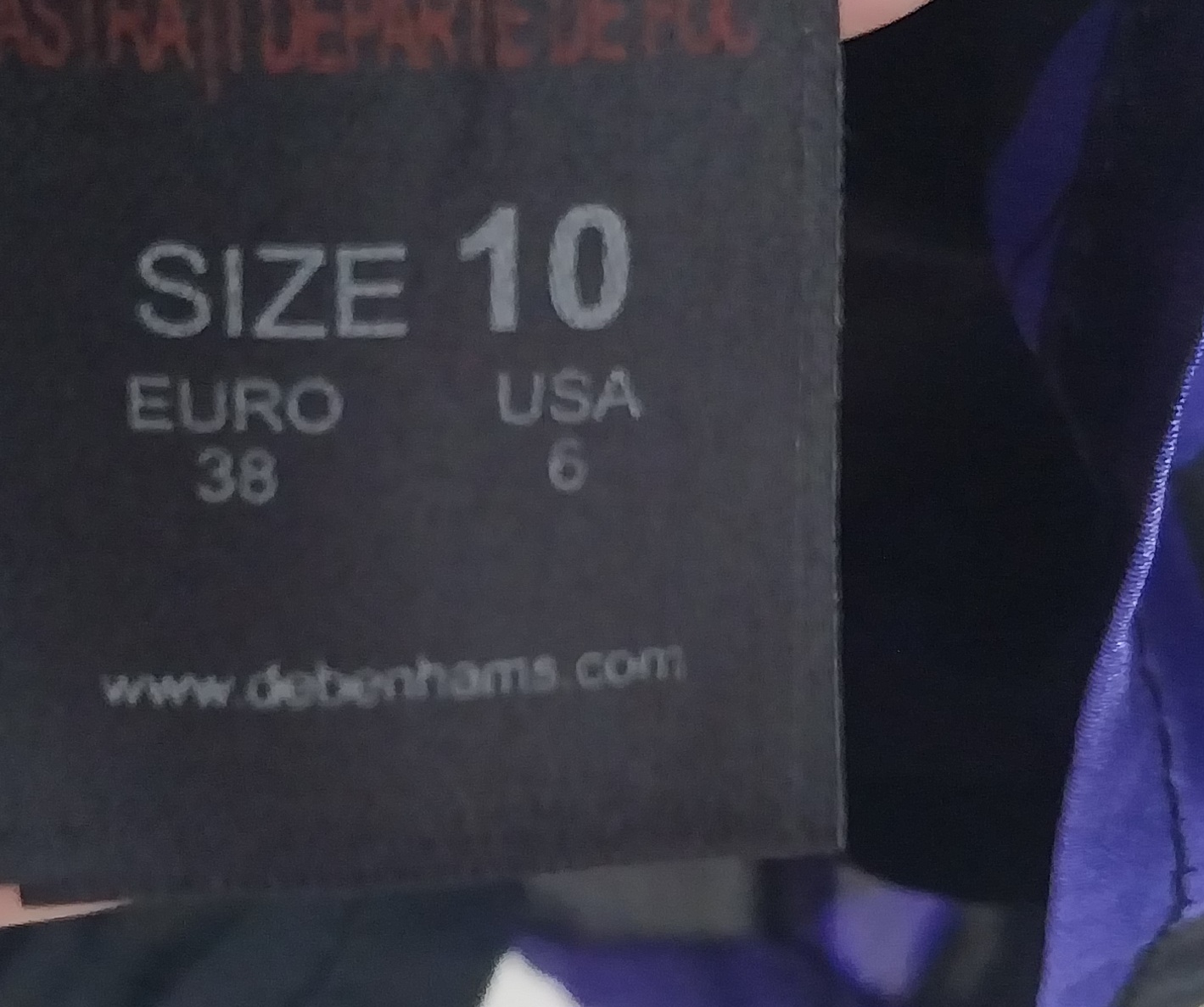 Robe noire /mauve