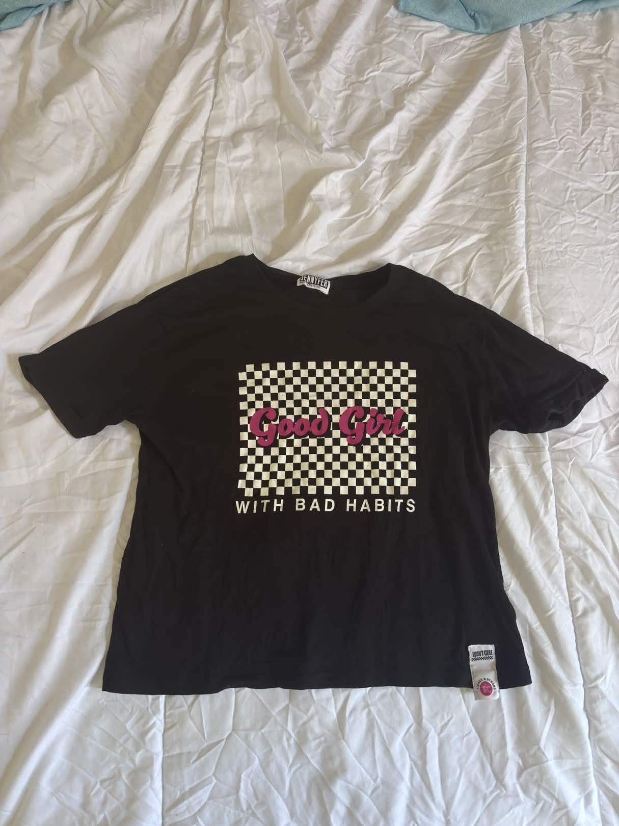 T-shirt noir imprimé Good Girl