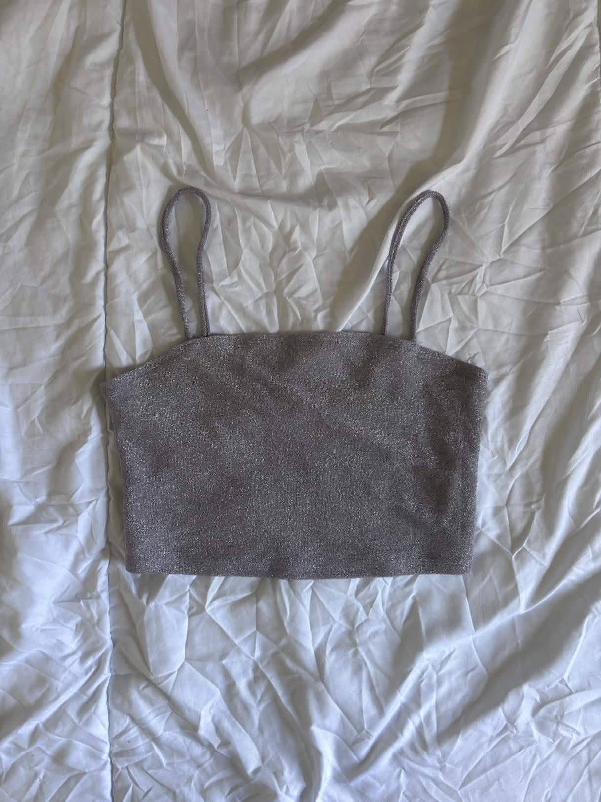 Crop top violet brillant