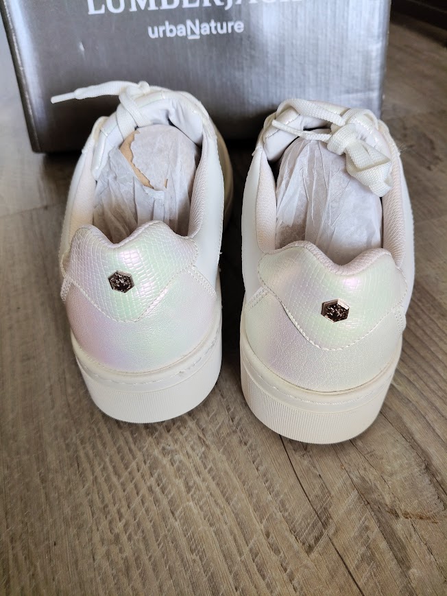 Paire de basket blanc nacré P39 Lumberjack NEUF
