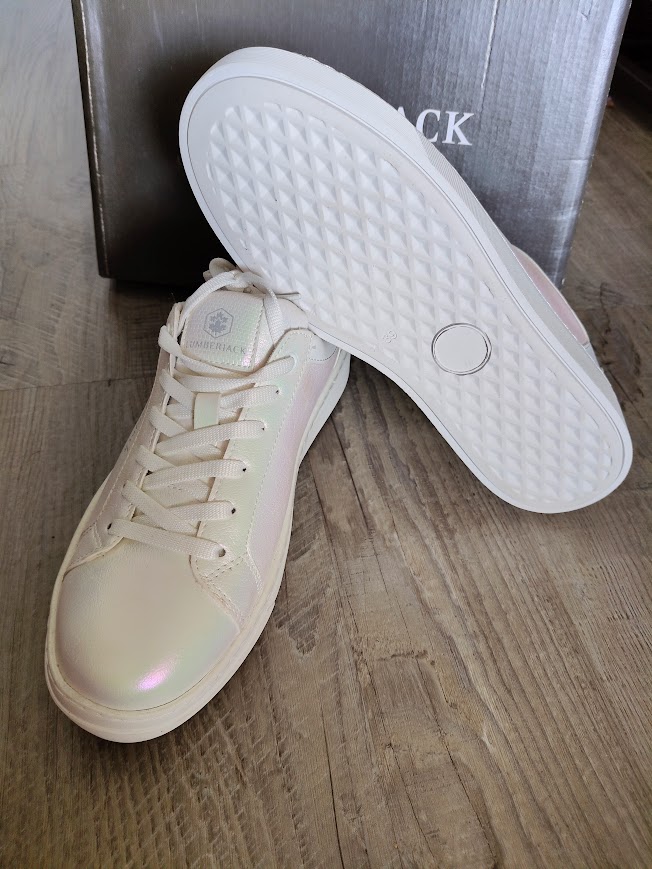 Paire de basket blanc nacré P39 Lumberjack NEUF