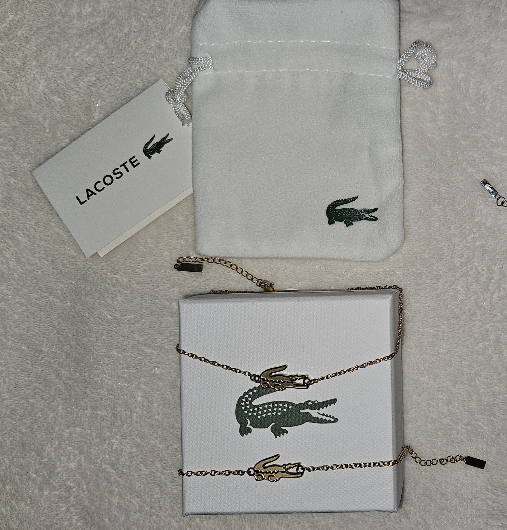Parure femme collier + bracelet LaCoste