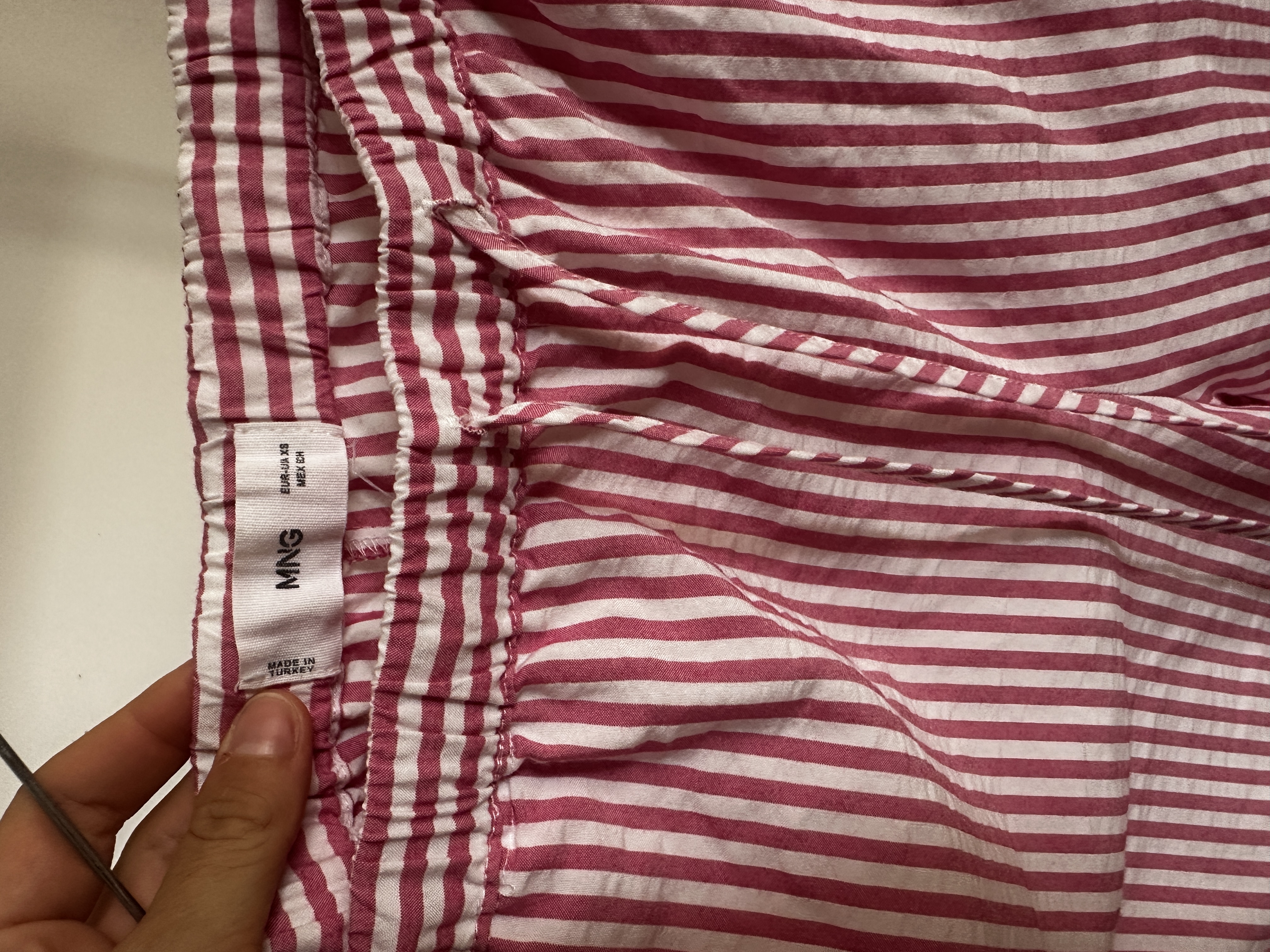 Pantalon à rayures Mango XS