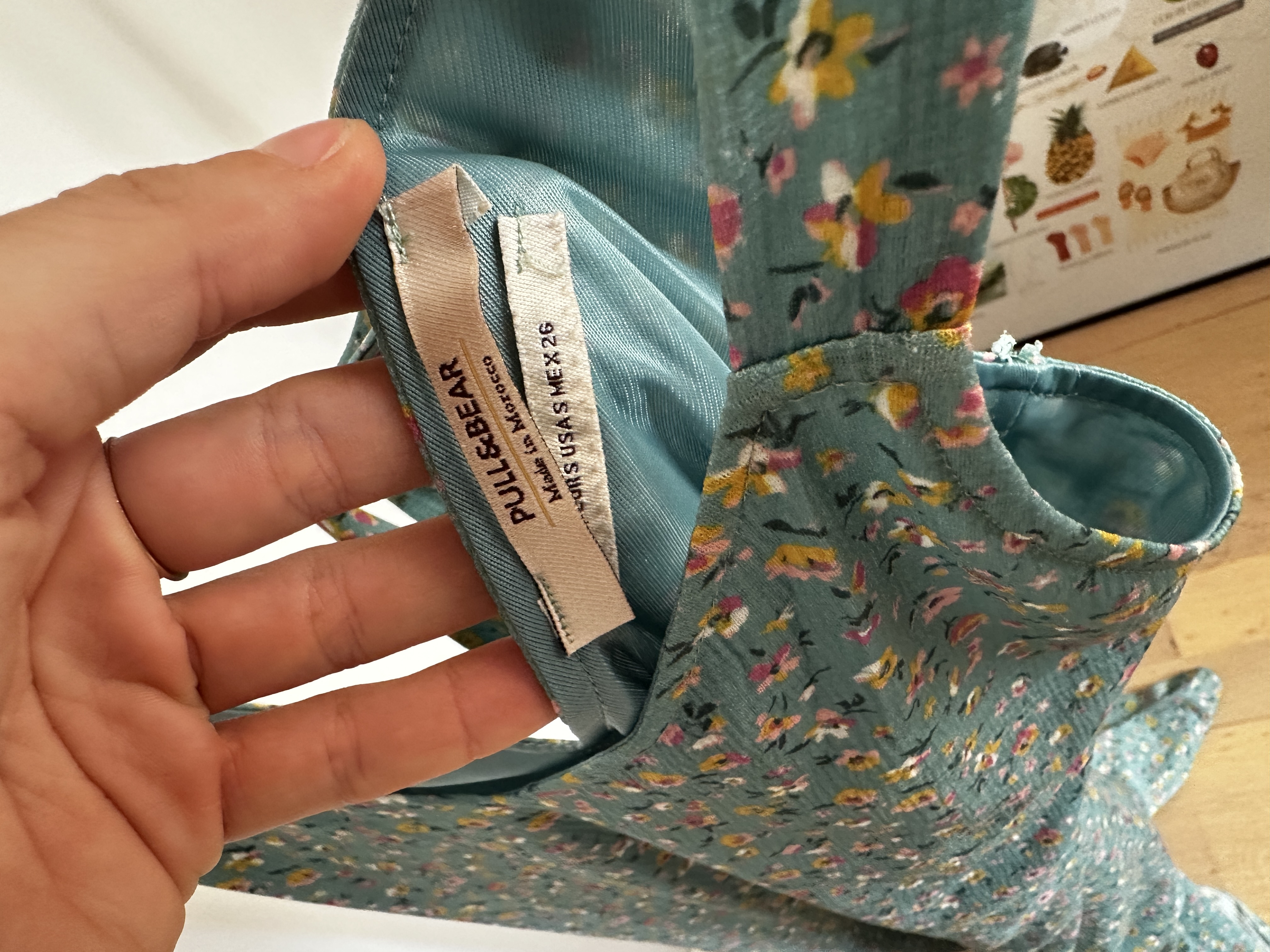 Robe longue à fleur Pull and Bear S