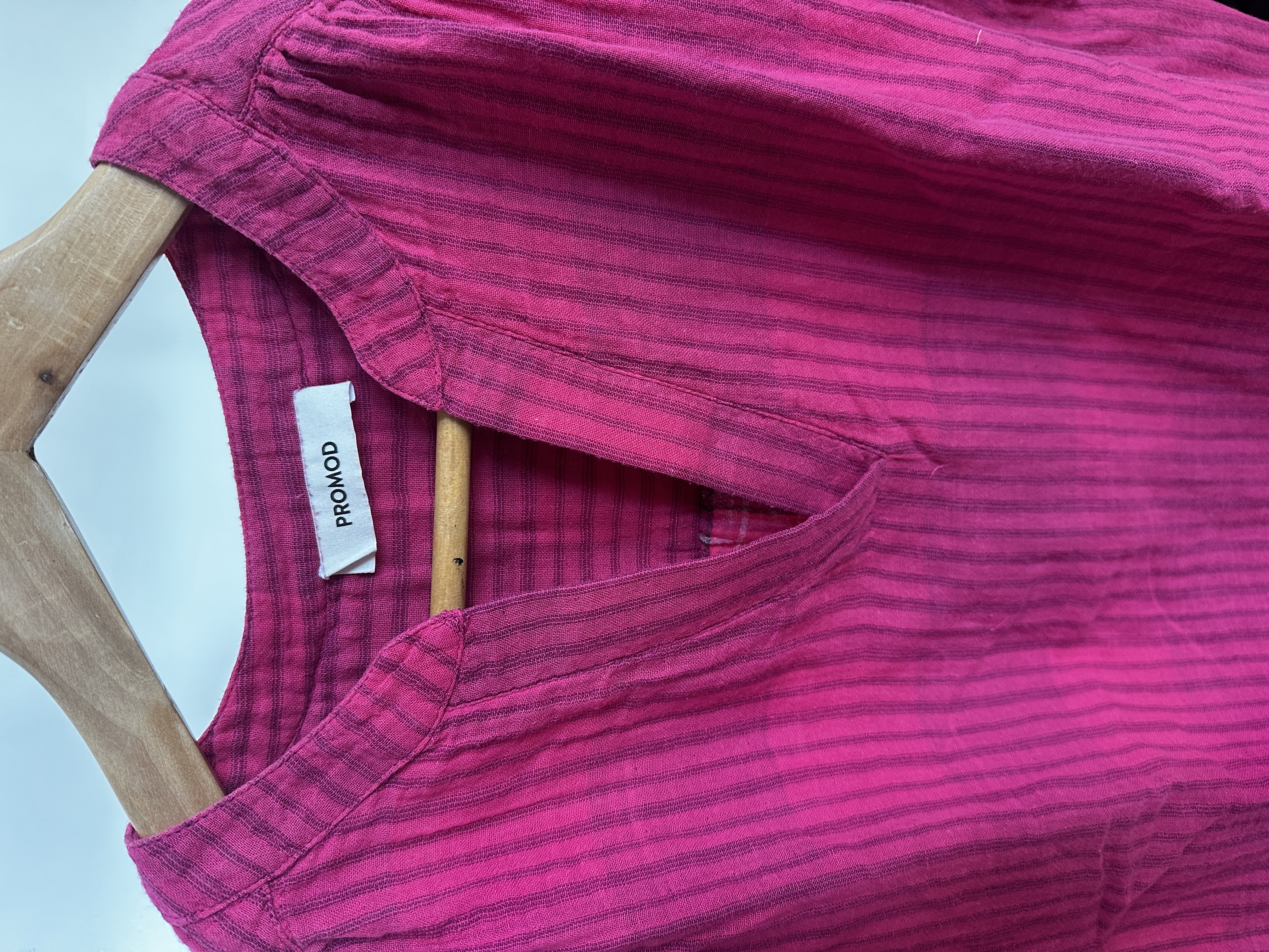 Ensemble à rayures rose Promod S