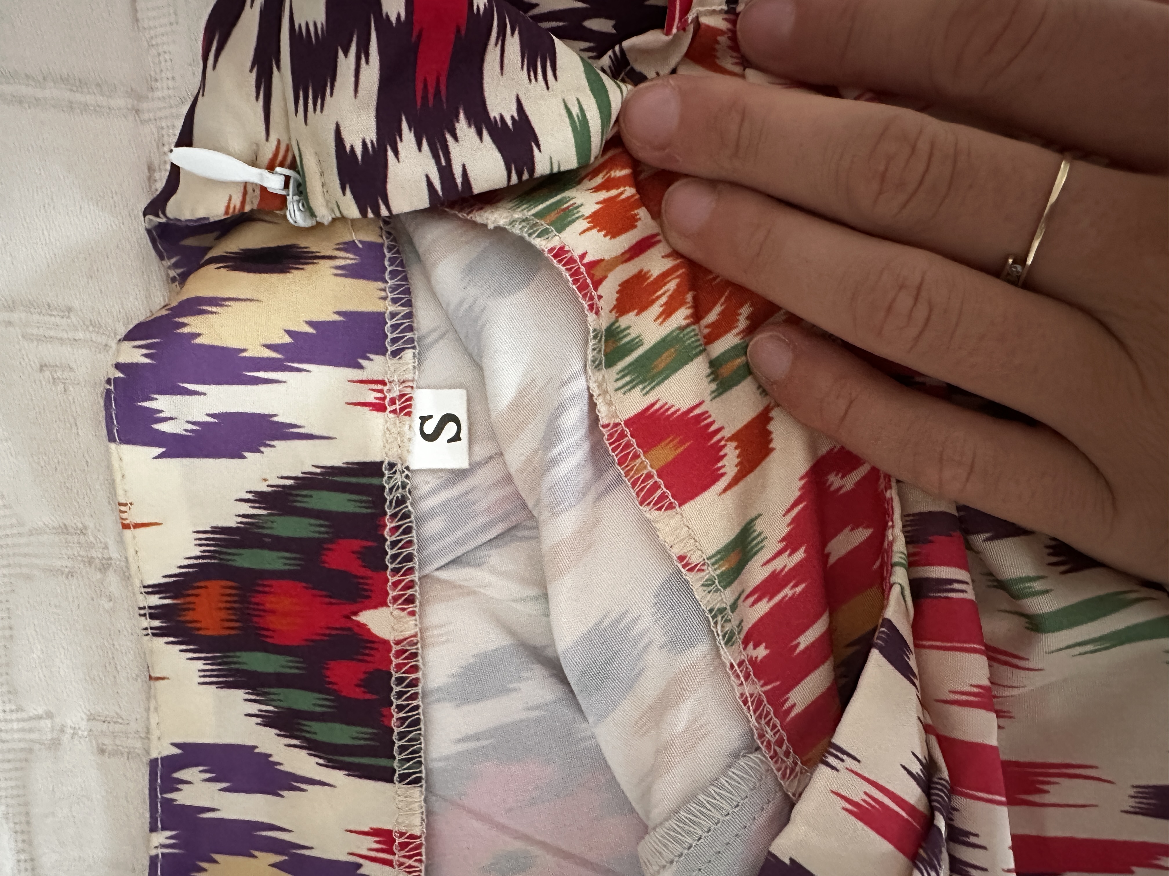 Jupe short colorée taille S