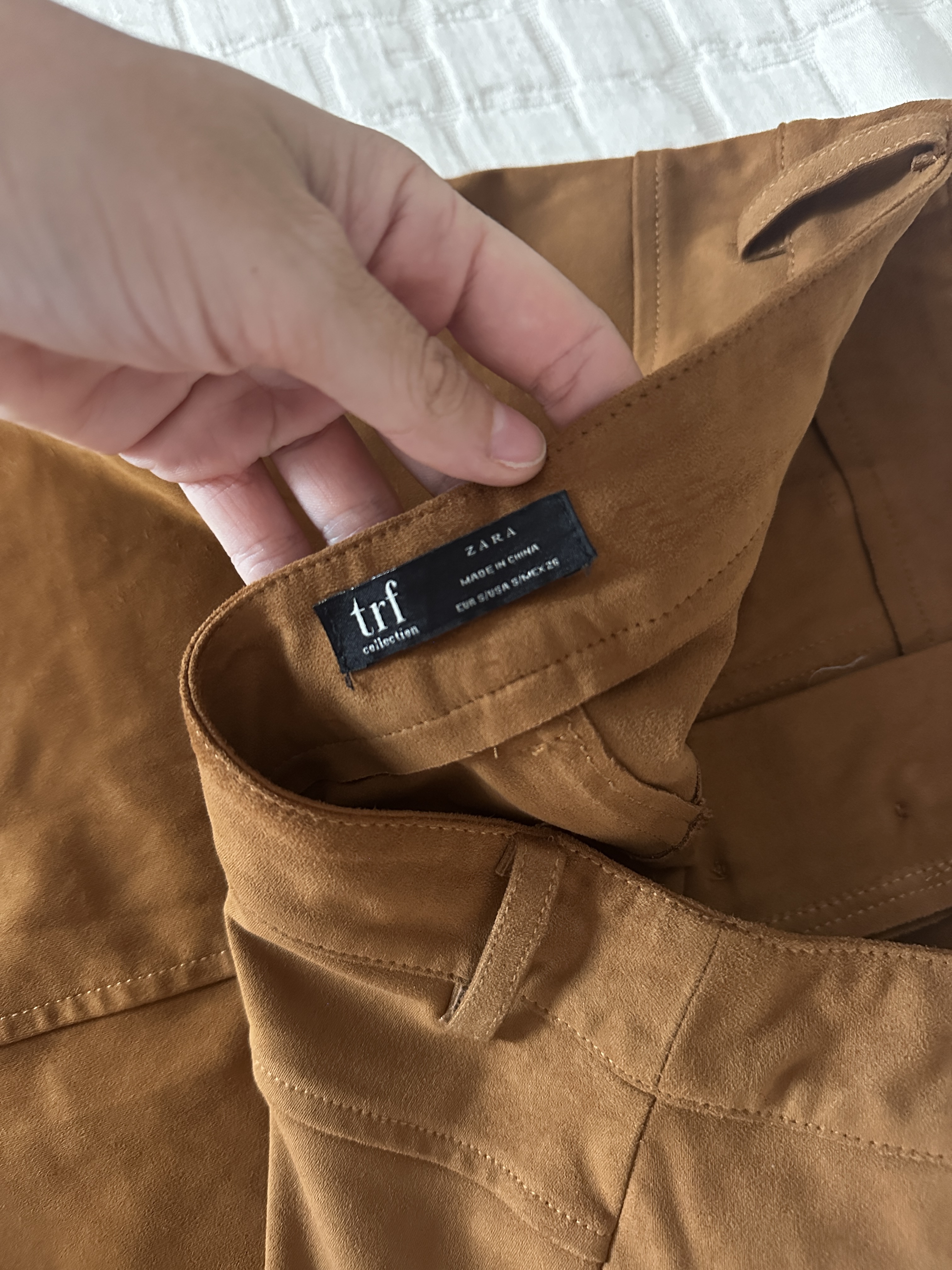 Jupe effet daim Zara taille S