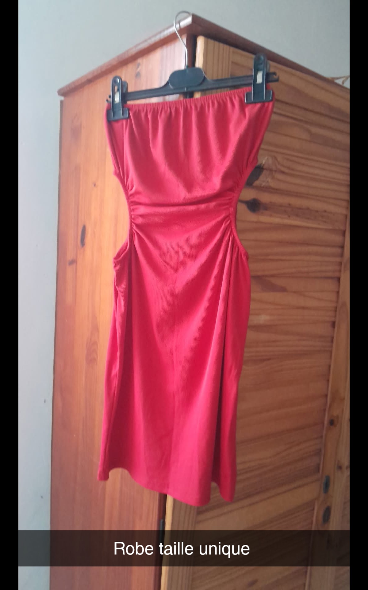 Robe bustier rouge