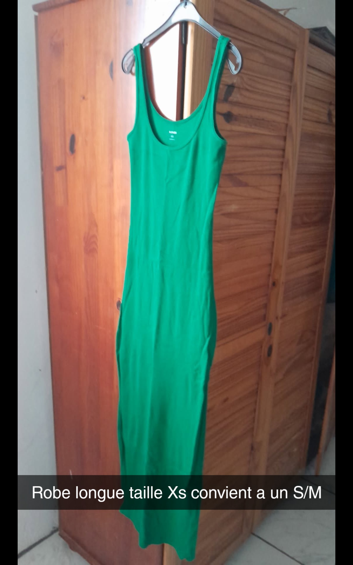Robe longue verte
