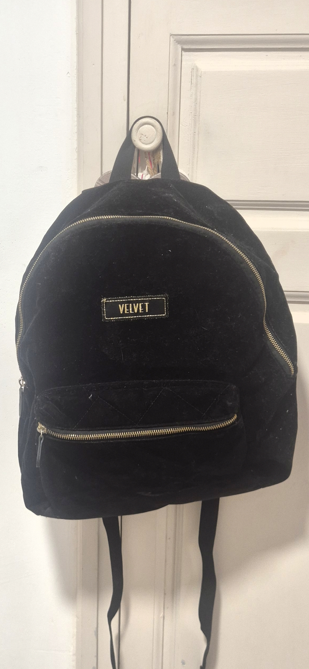 Sac noir velours