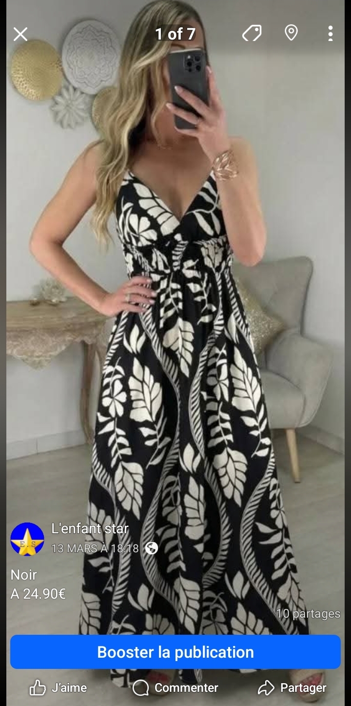 ROBE LONGUE TAILLE UNIQUE