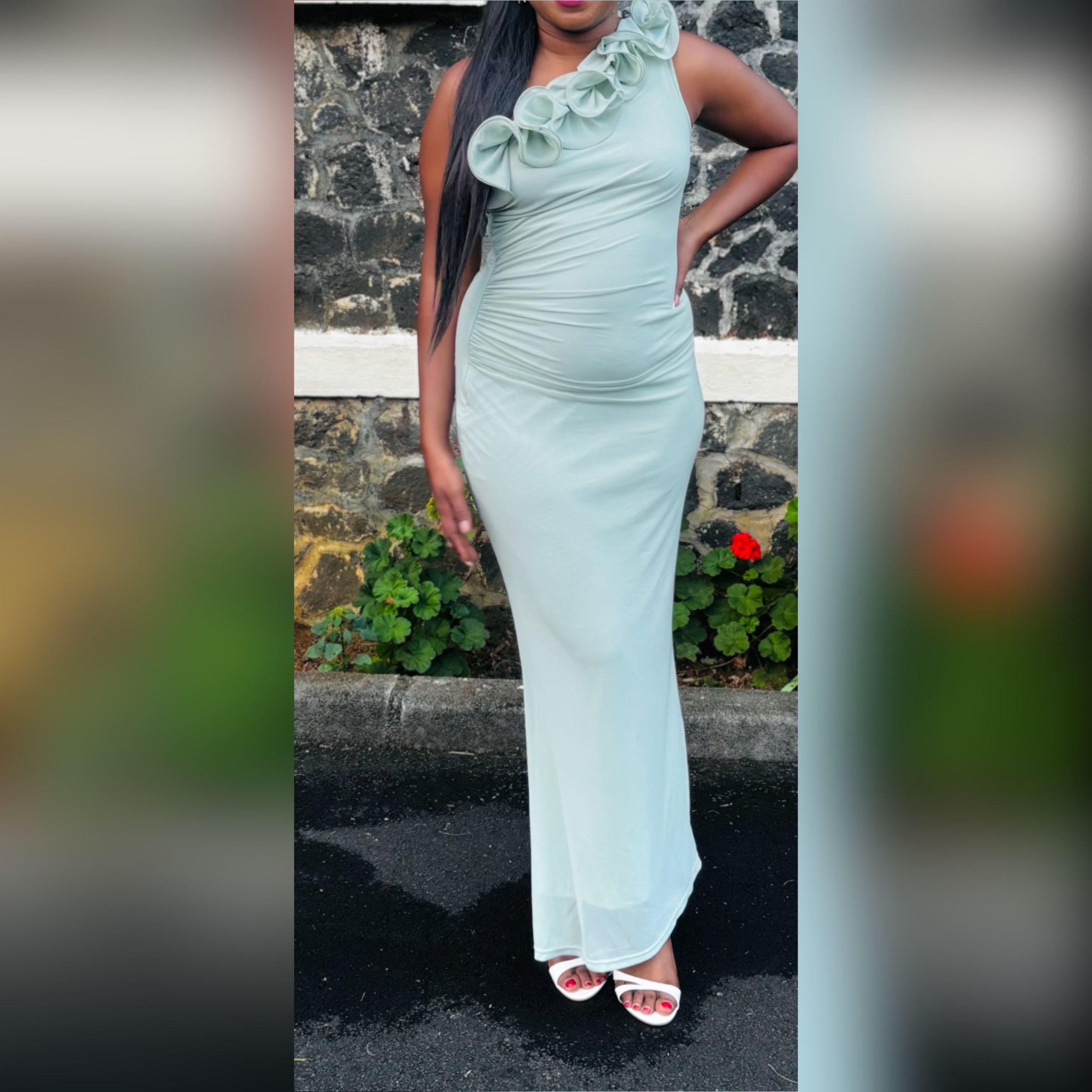 Robe vert sauge
