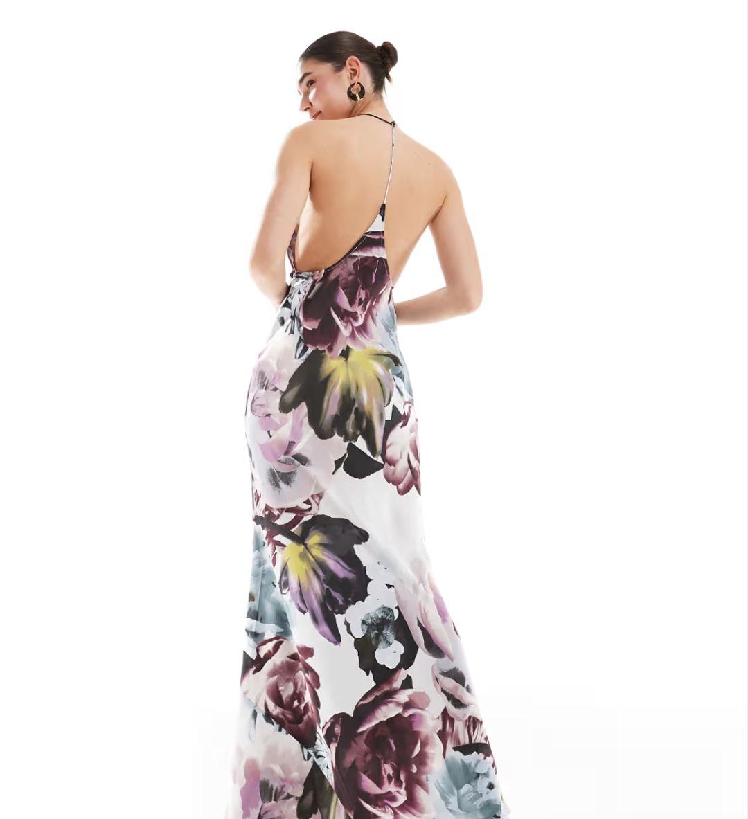 Robe longue à dos nu