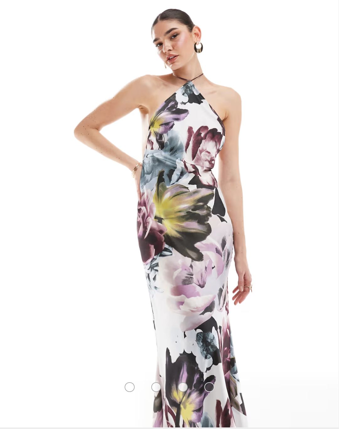 Robe longue à dos nu