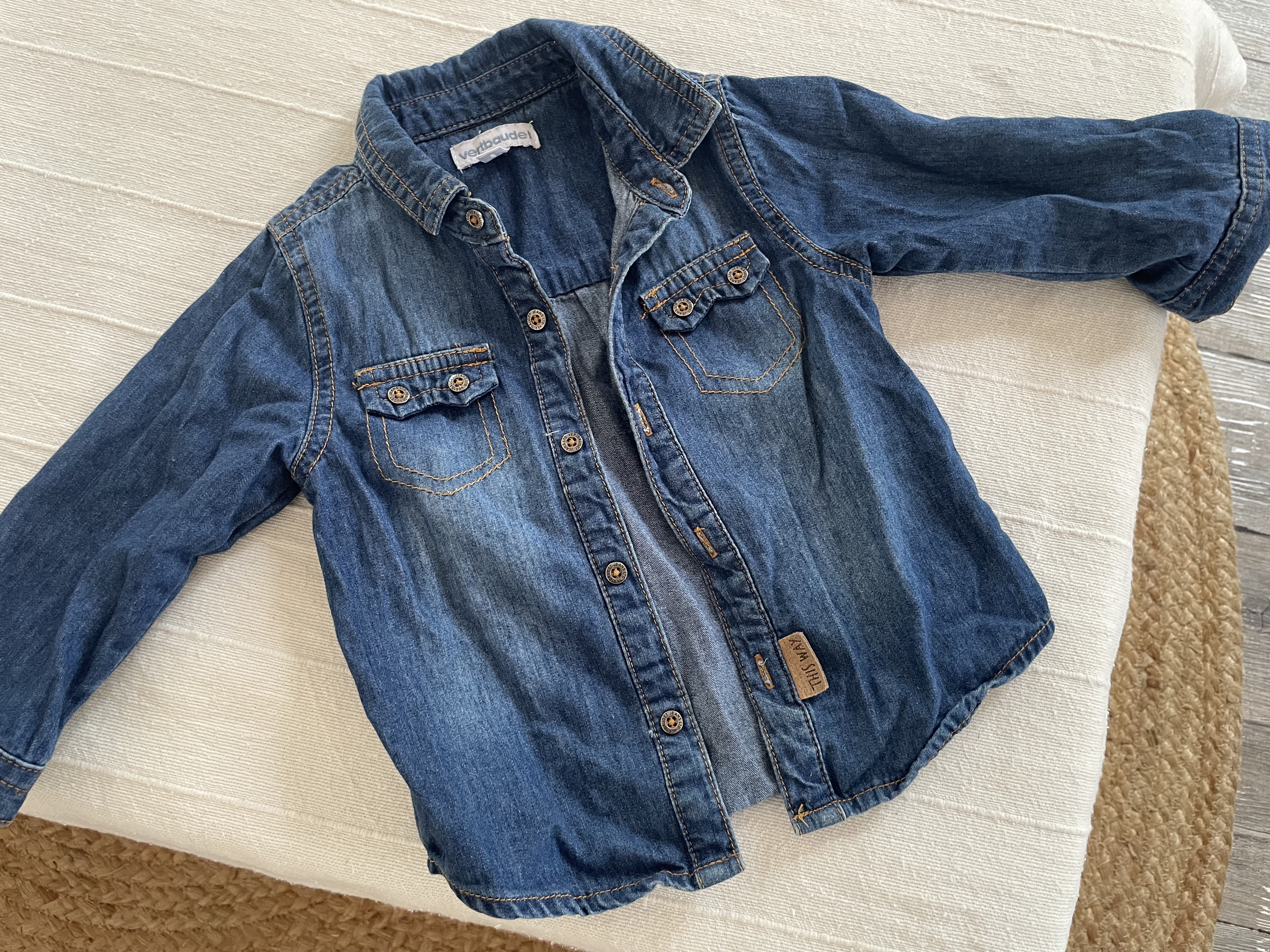 Chemise en jean mixte 9 mois