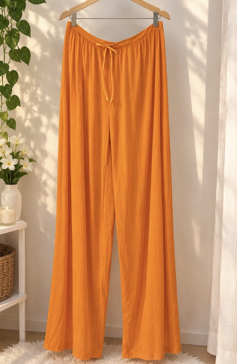 Pantalon d’été orange