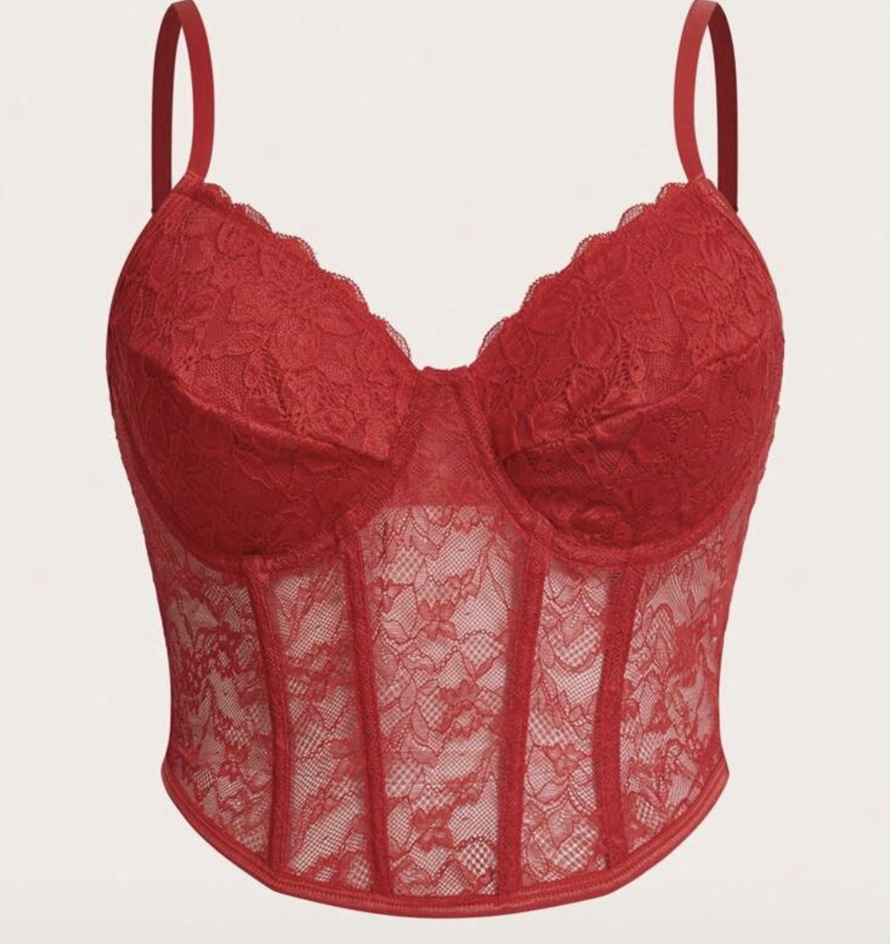 Débardeur rouge grande taille