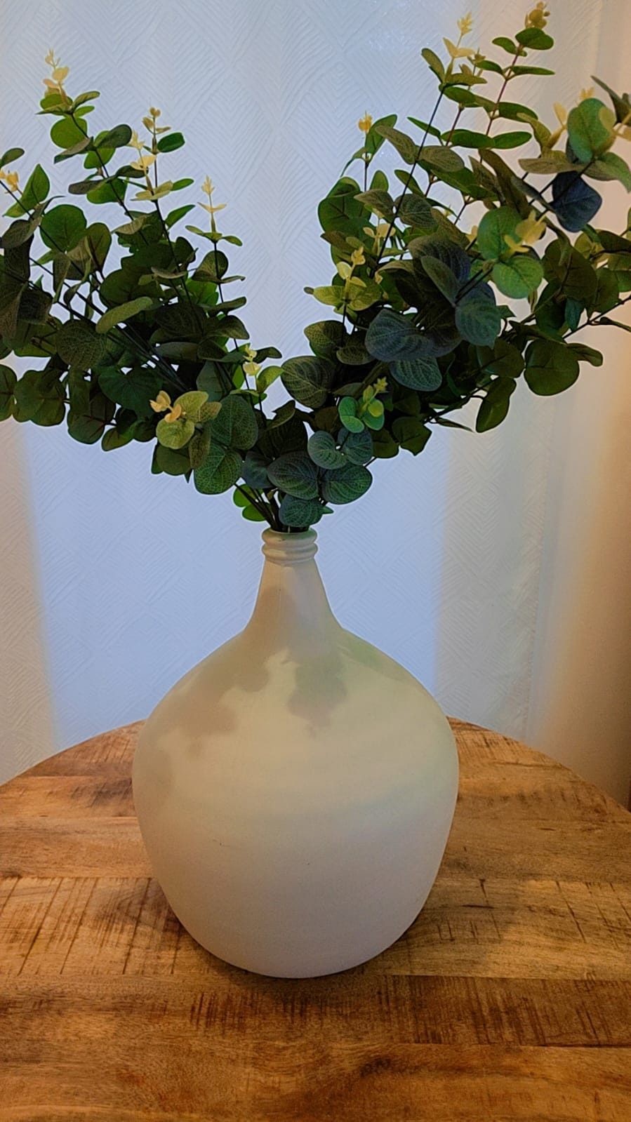 Dame-jeanne & eucalyptus artificiel