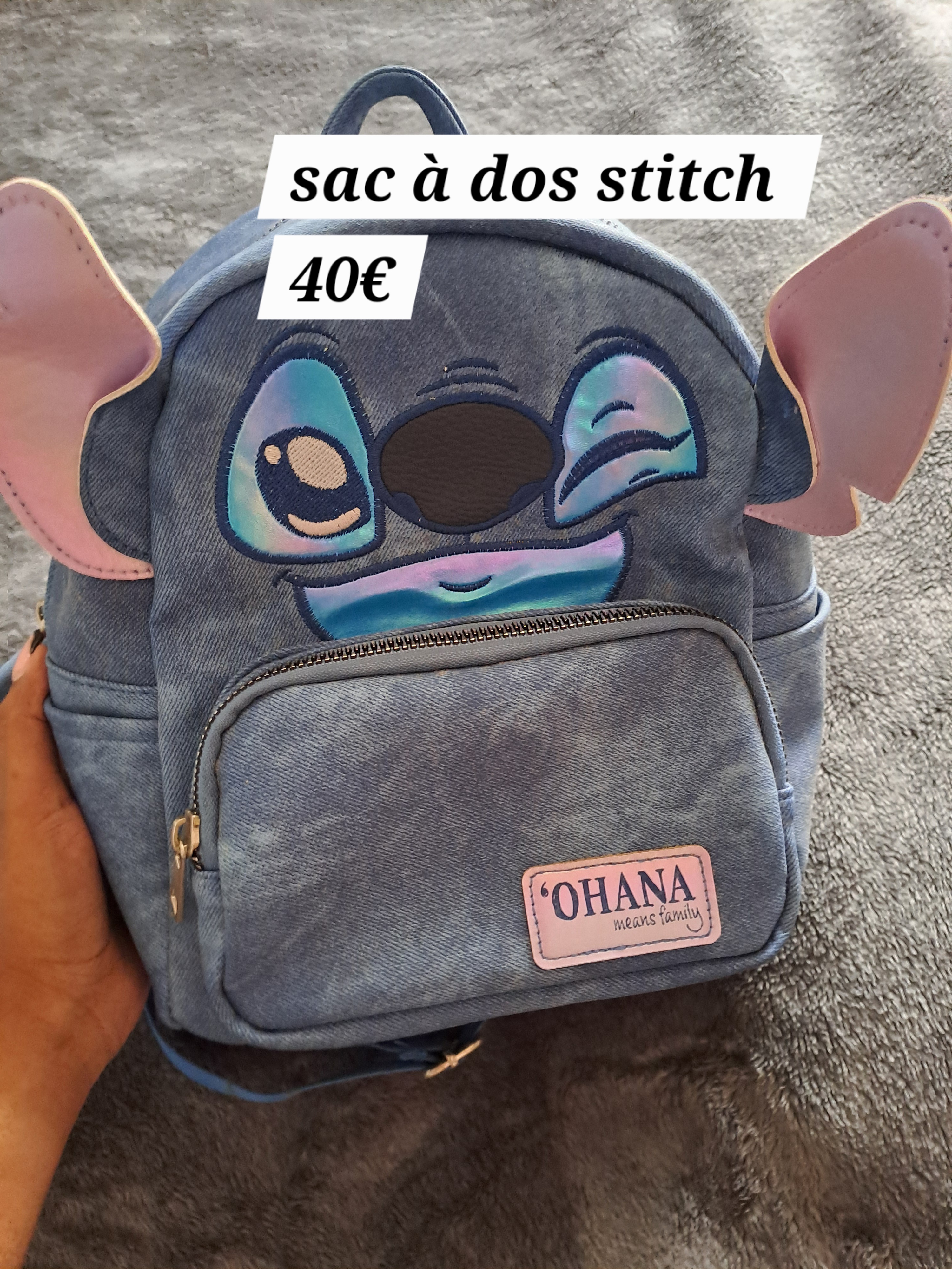 Mini sac à dos stitch