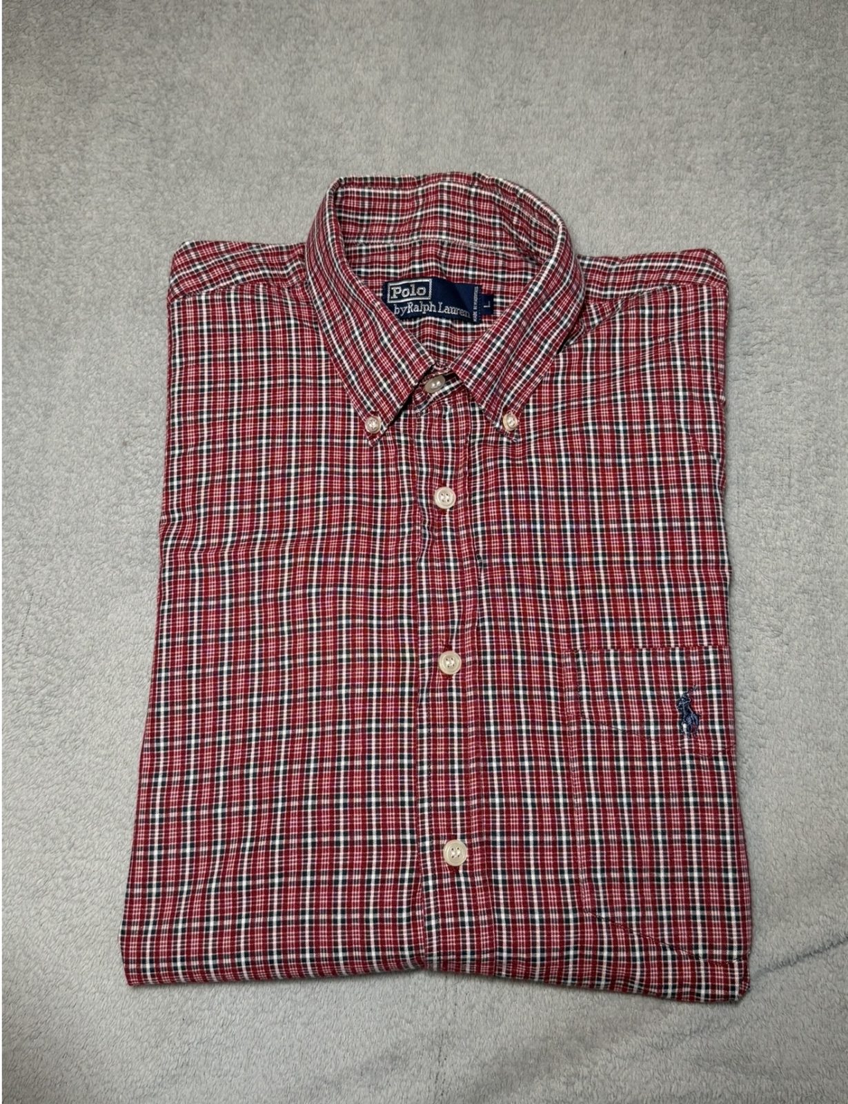 👔 Chemise Polo Ralph Lauren à carreaux – Manches courtes