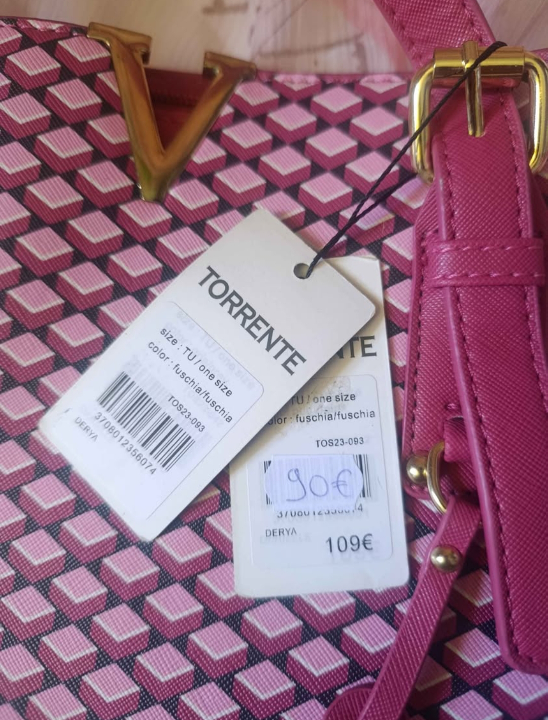 Grand sac Torrente Rose neuf
