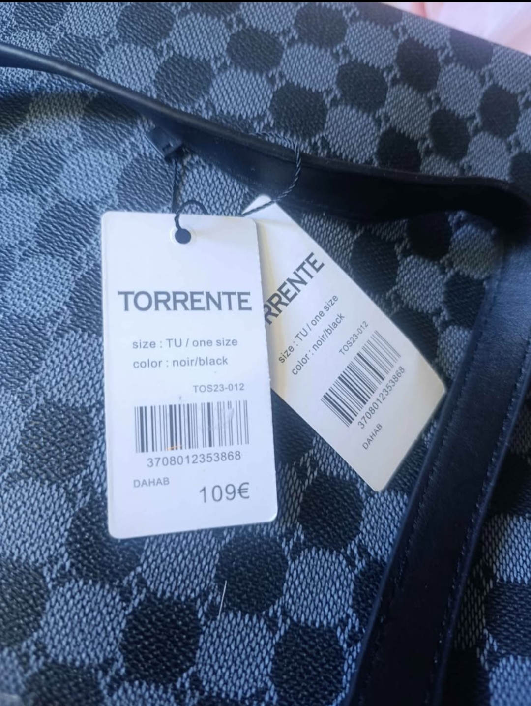 Grand sac Torrente Noir neuf