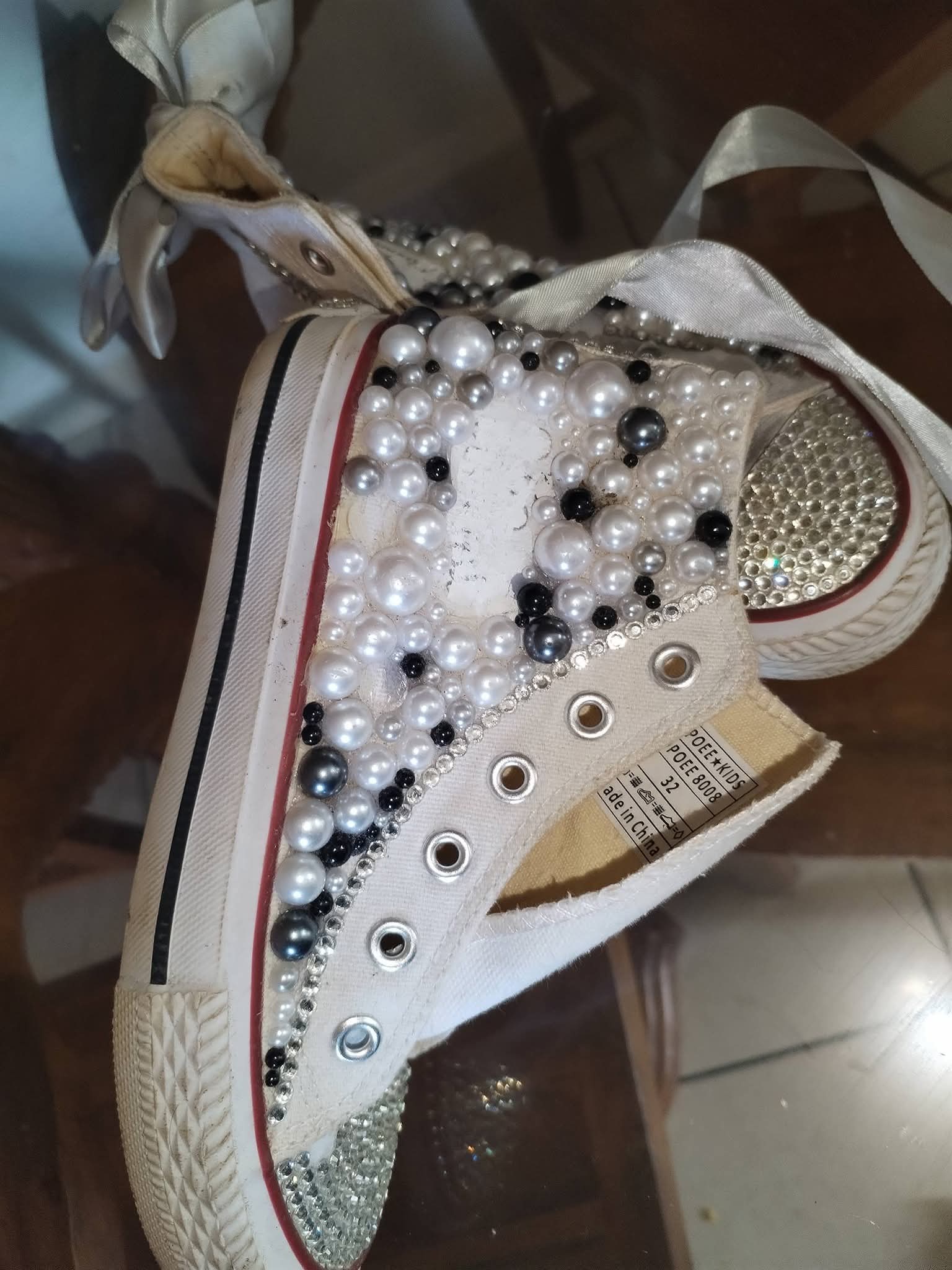 Basket Montante Perles
