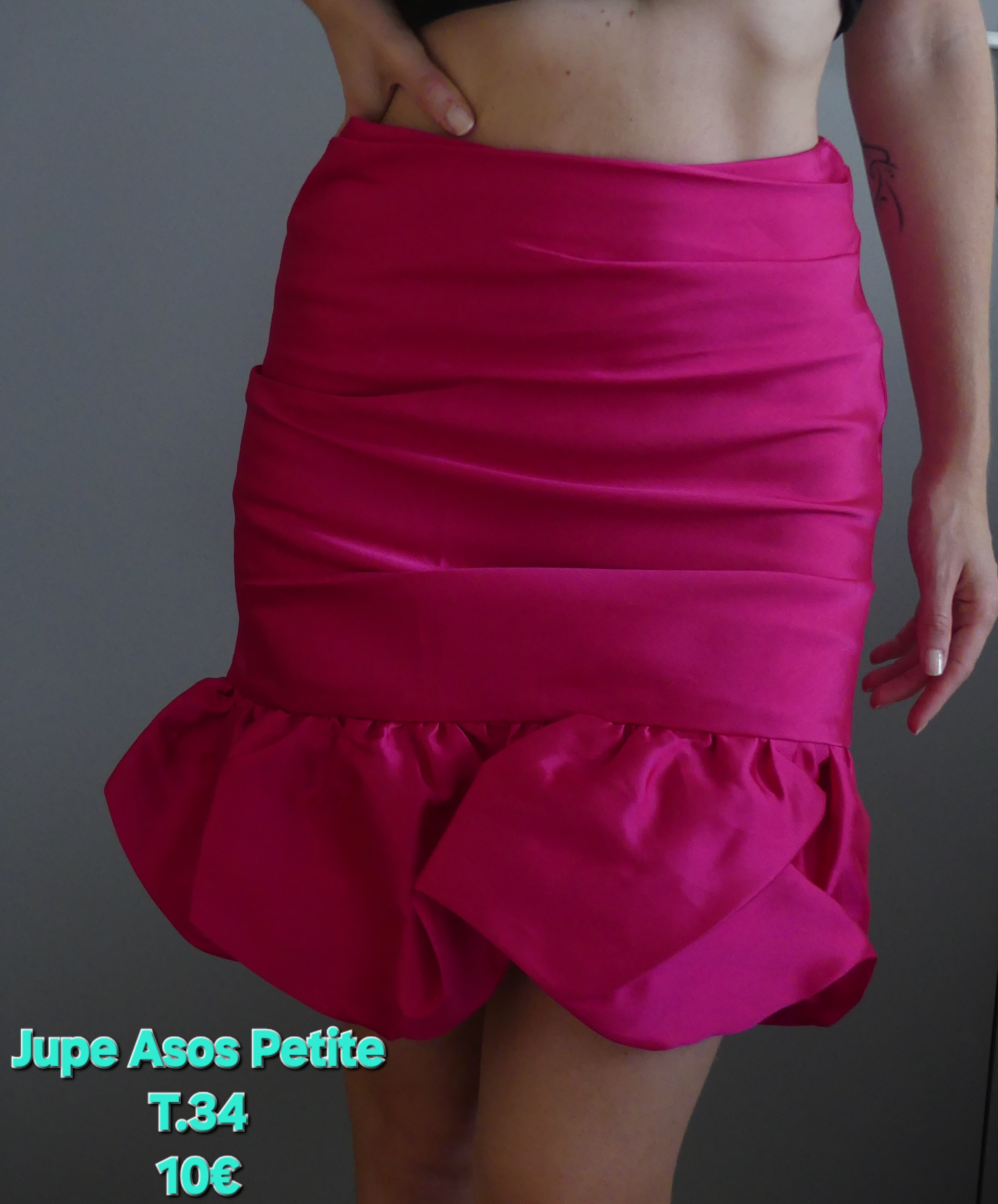 Jupe boule fuschia Asos