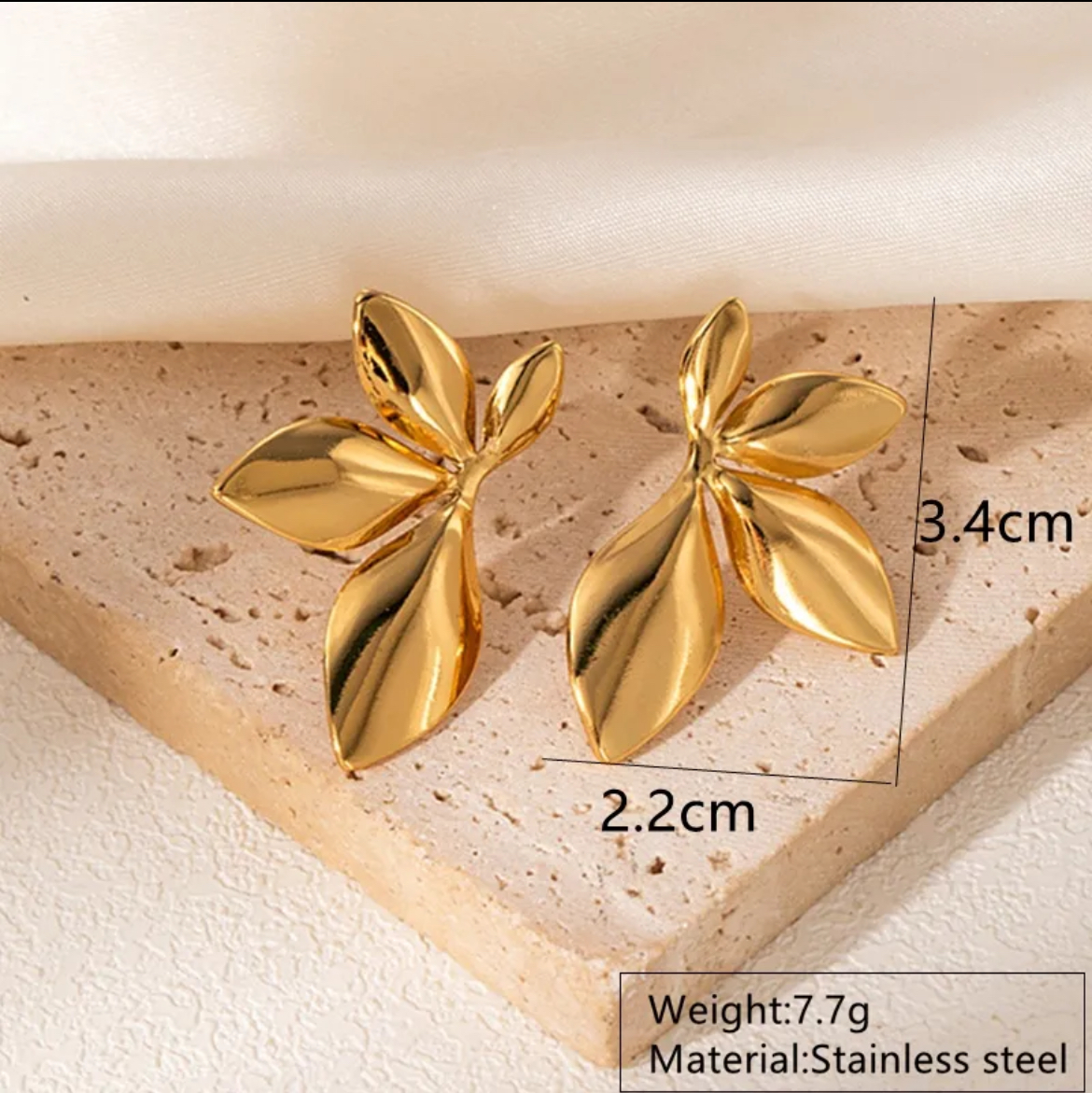 Boucles d’oreilles en acier inoxydable