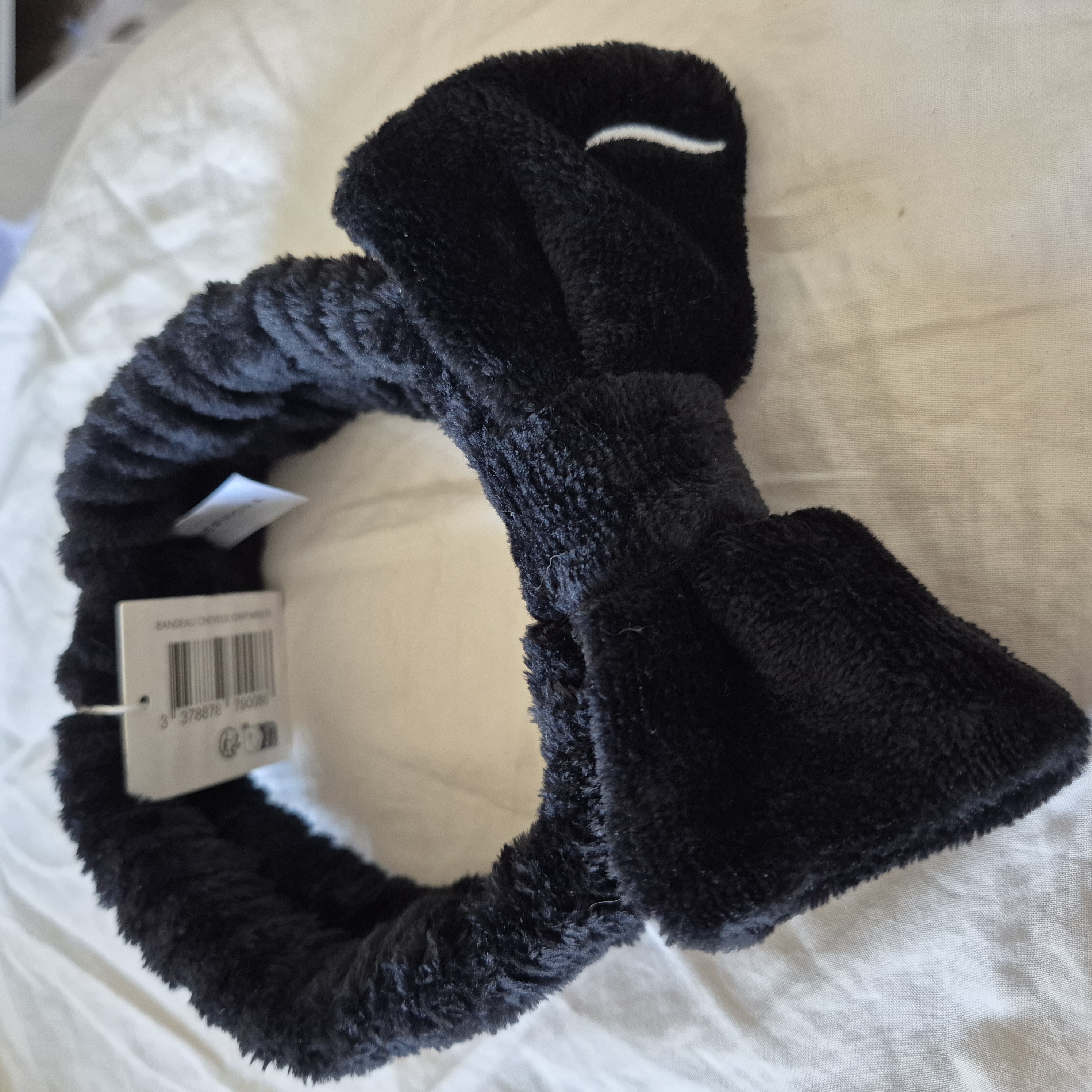 Bandeau noir tout doux élastique