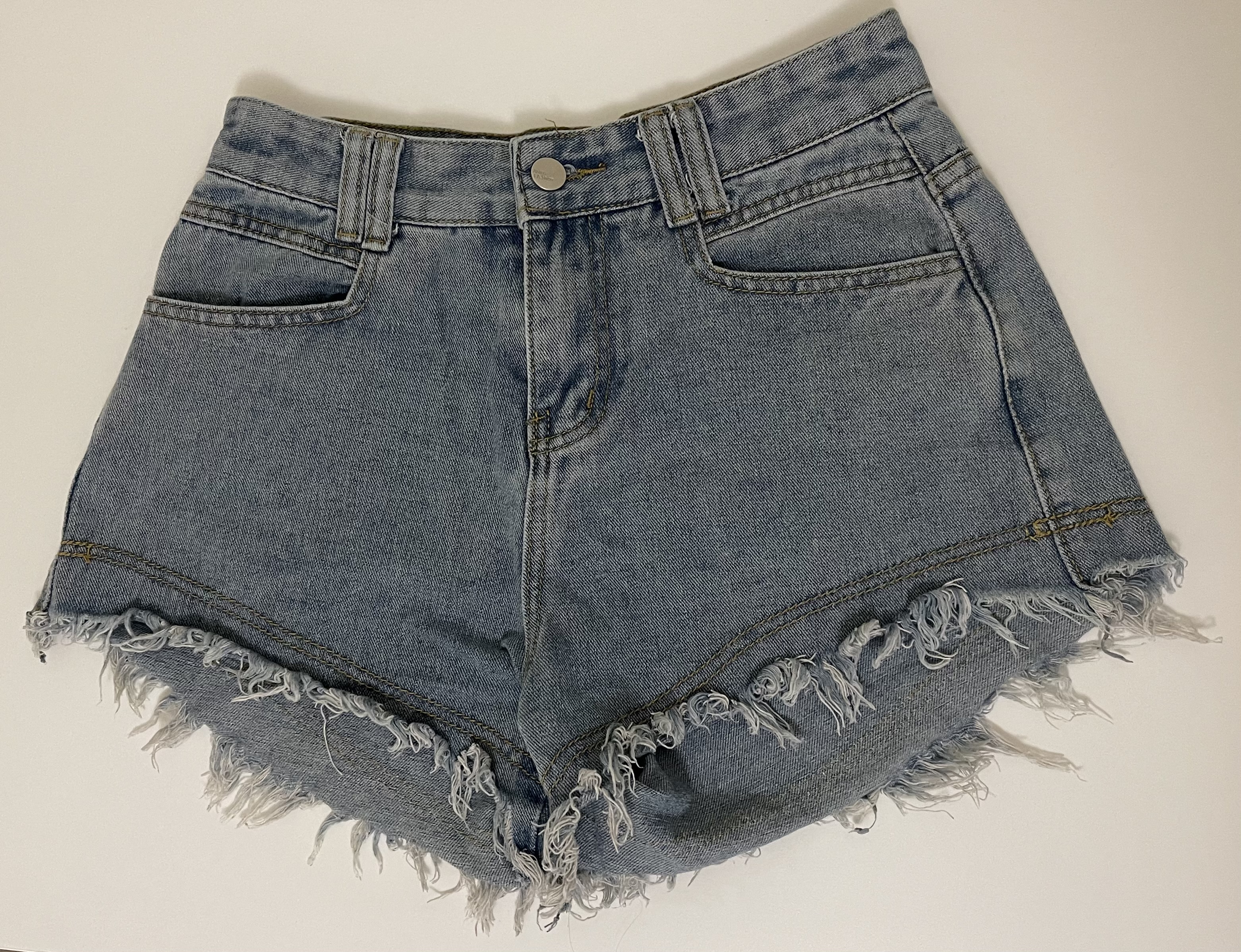 Short en jeans