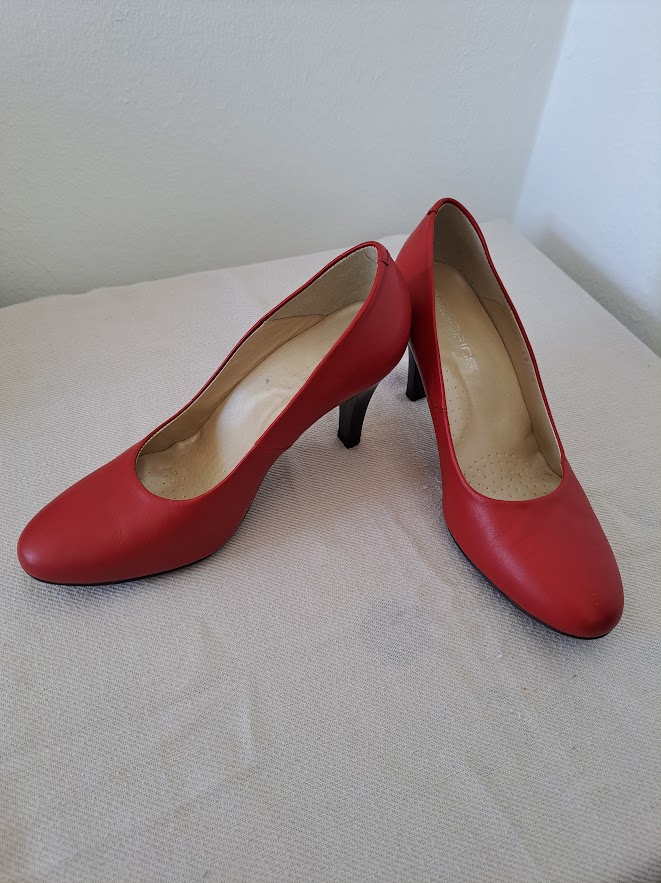 Chaussure femme cuir rouge P.39