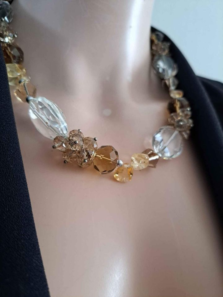 Collier perles de cristal de bohèmes NEUF
