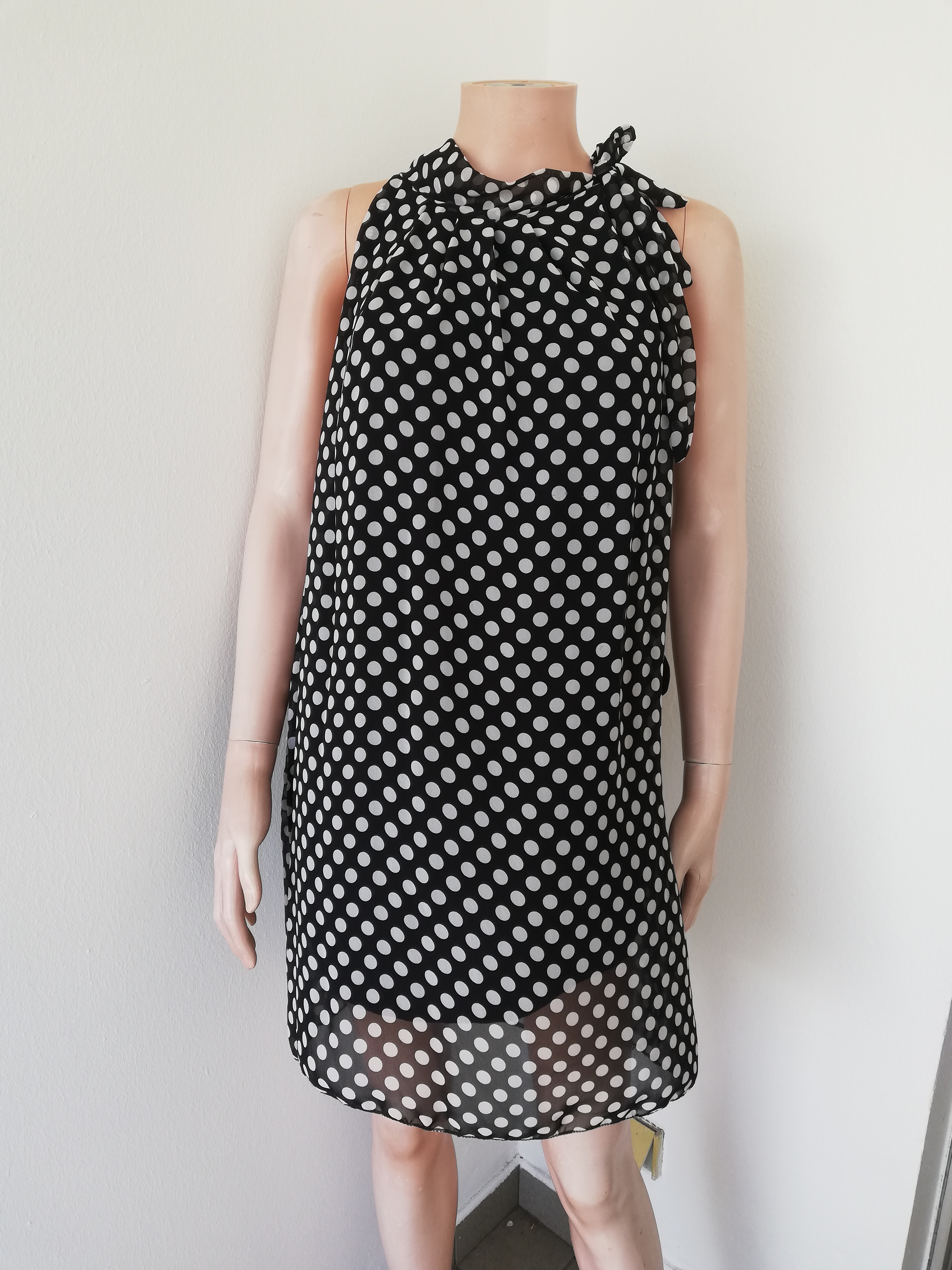 Robe à pois femme voilage T36