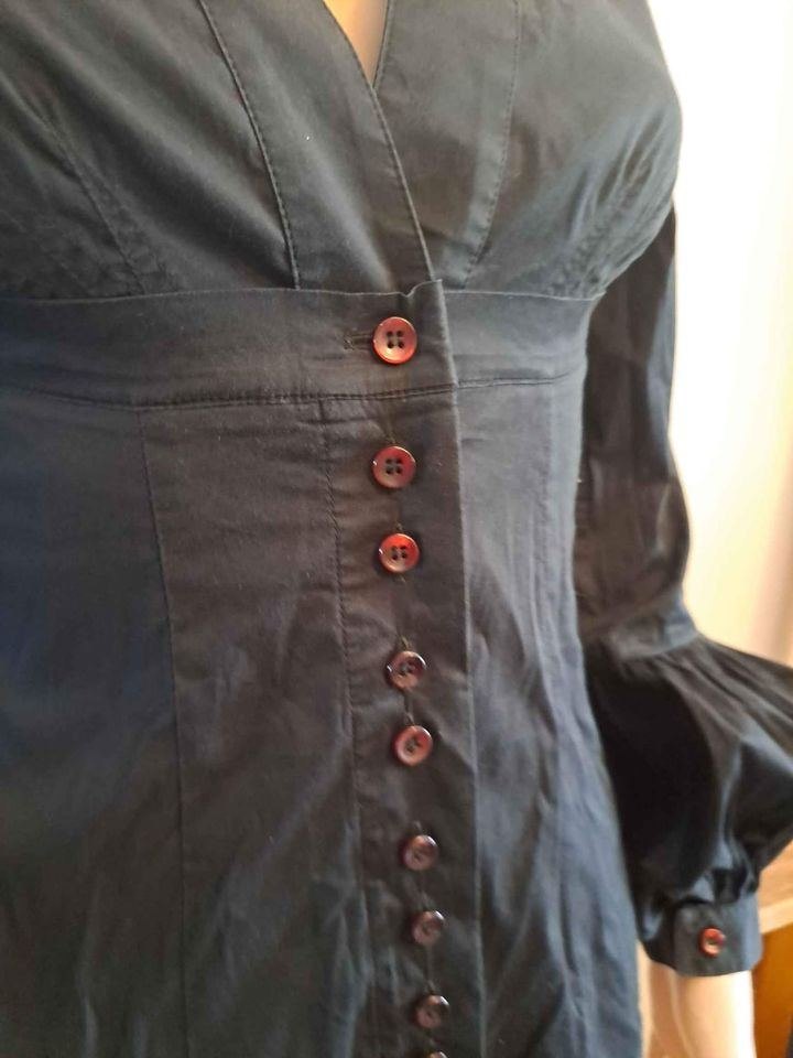 Chemisier de créateur, Noir, mis une seule fois ,taille 36