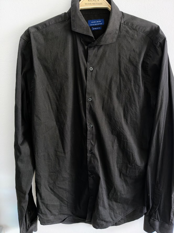 Chemise noir  HOM TS ZARA