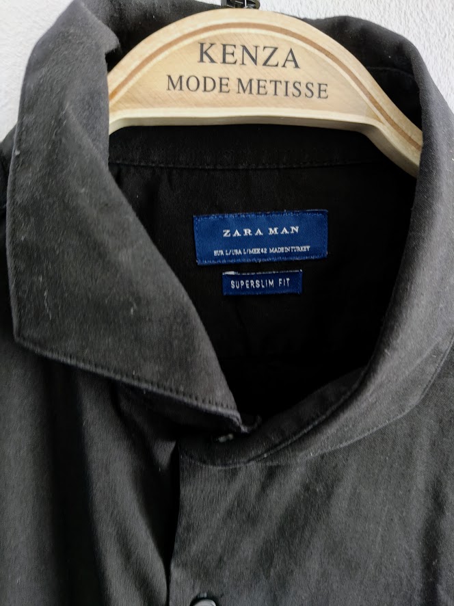 Chemise noir  HOM TS ZARA