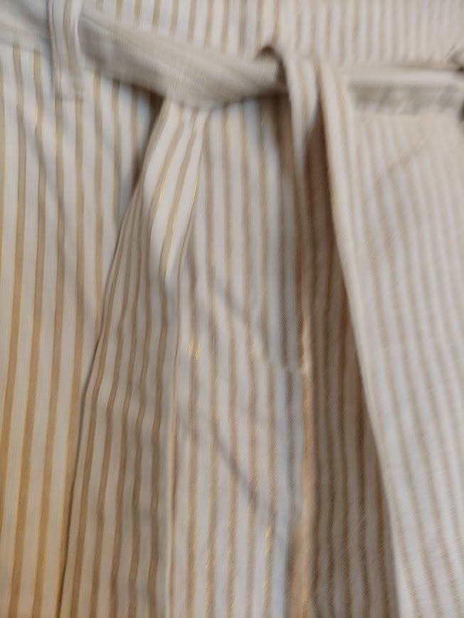 Pantalon imprimé blanc doré fem t38 LPB