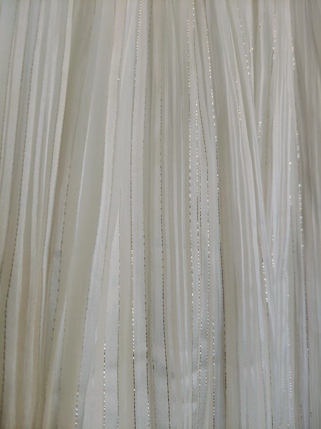 Jupe blanche irisé argenté Fem Mango t38 /40