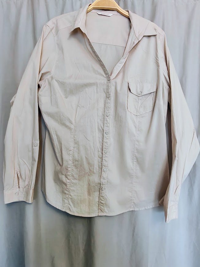 Chemise Beige Fem Camaïeu T38