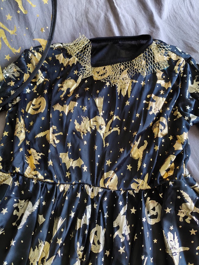 Robe sorcière déguisement carnaval 6 ans NEUF