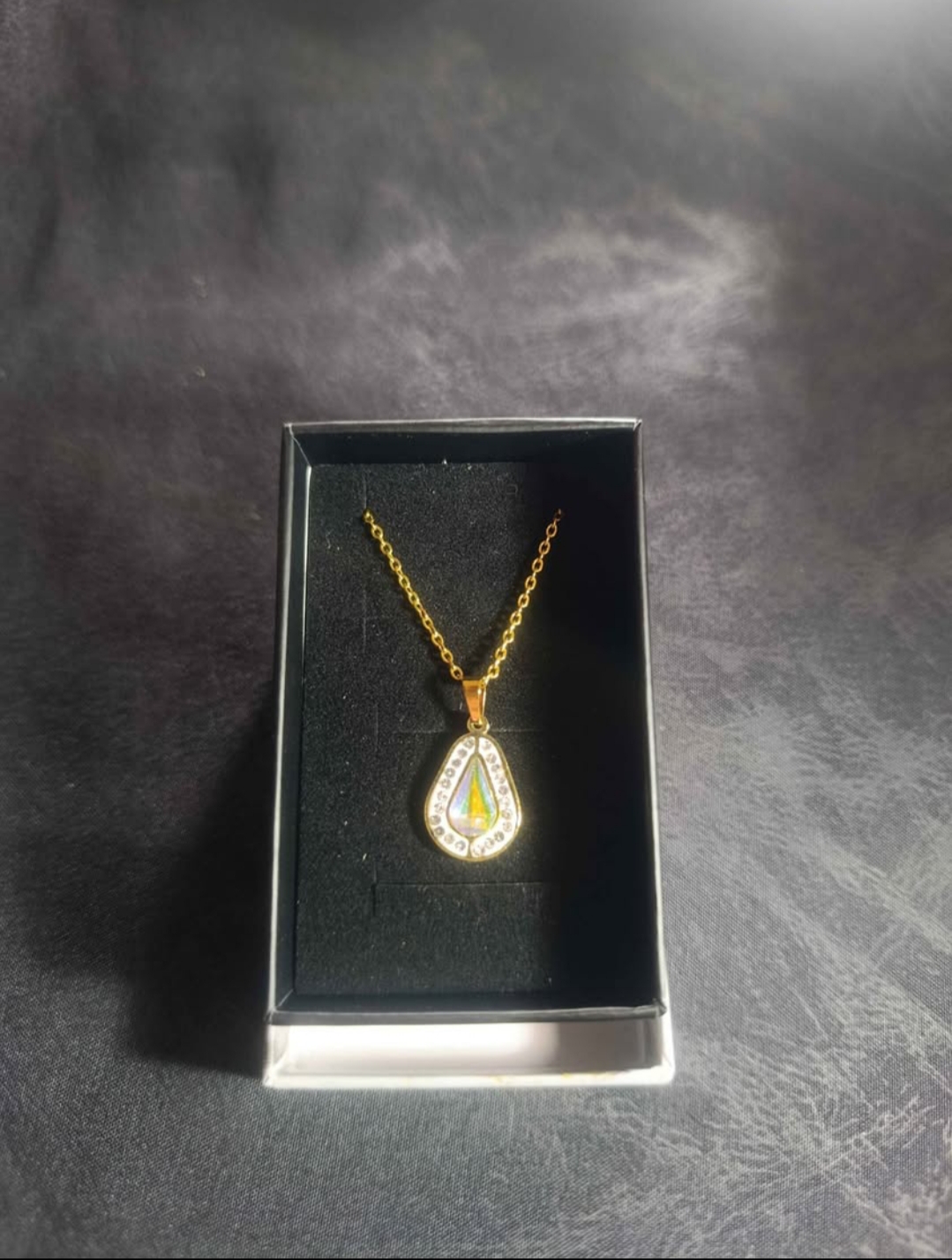 Collier en acier inoxydable couleur or