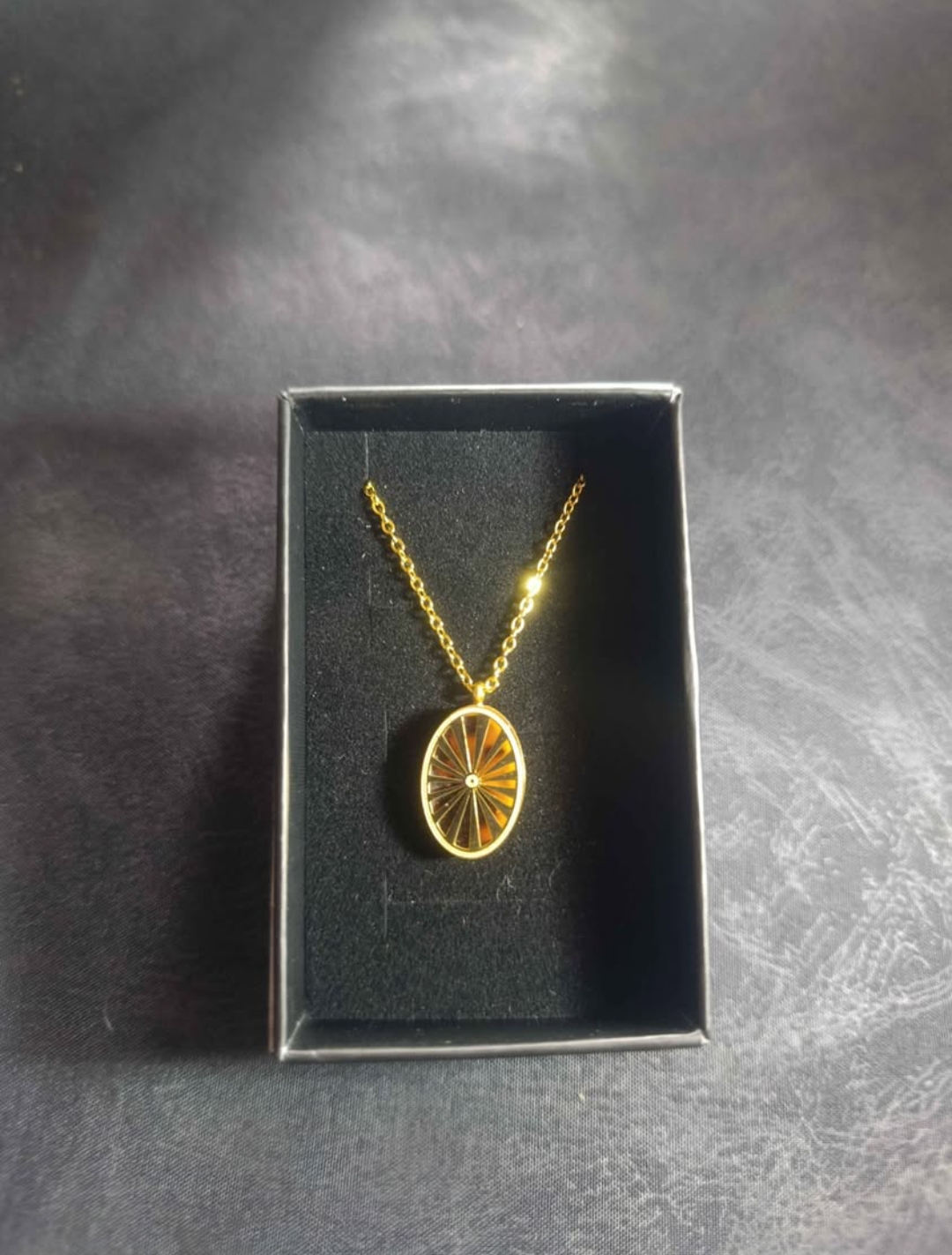 Collier en acier inoxydable couleur or