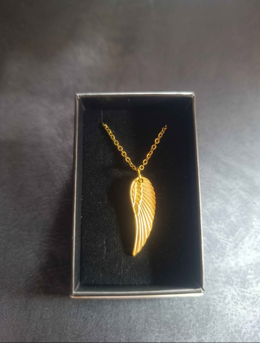Collier en acier inoxydable couleur or