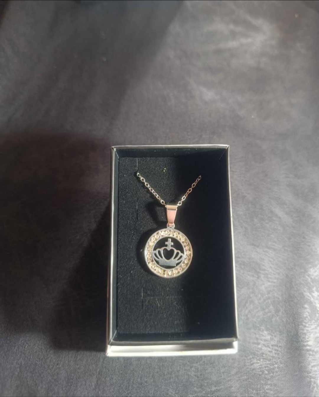 Collier en acier inoxydable, couleur Argenté