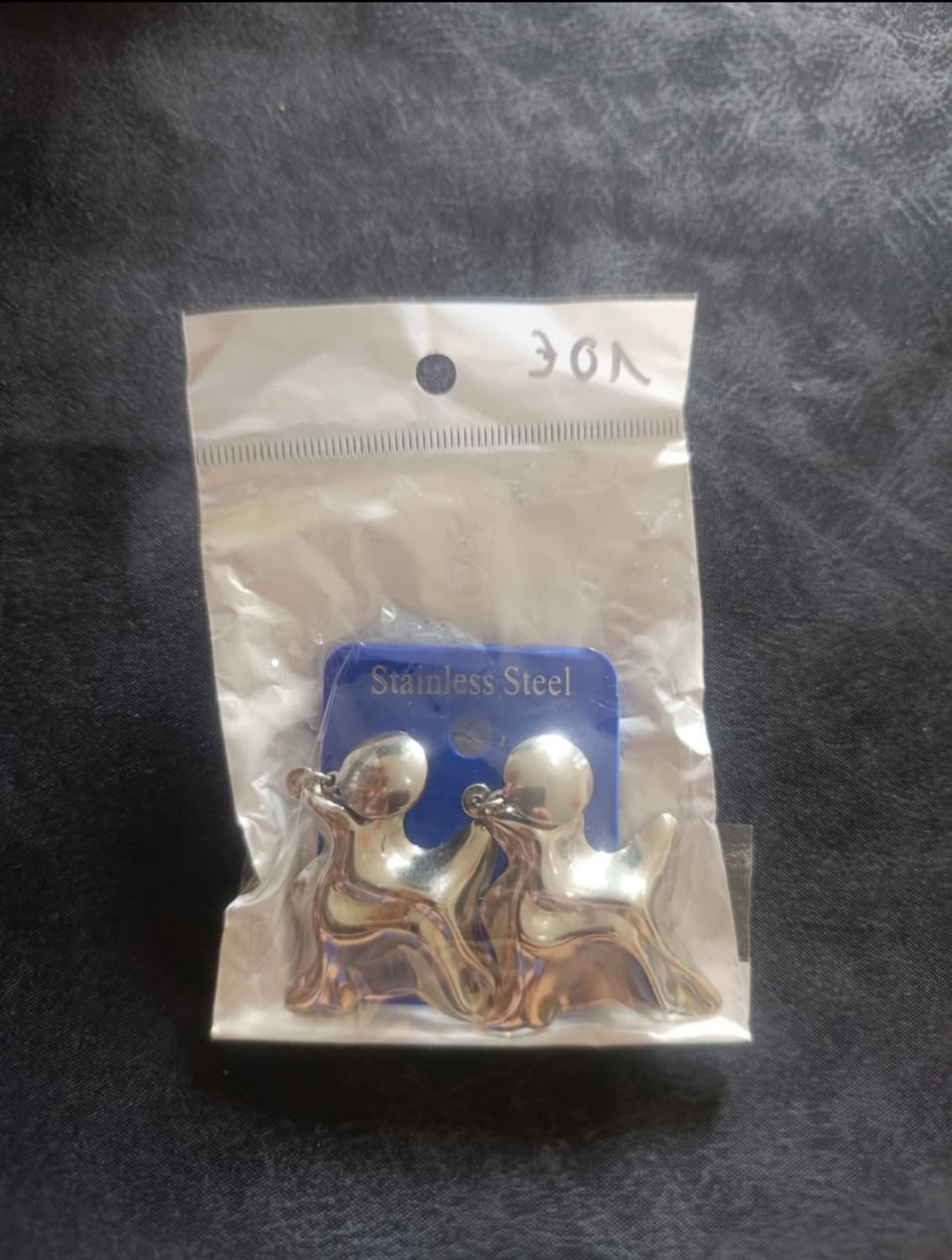 Boucle d'oreille en Acier Inoxydable, couleur Argenté